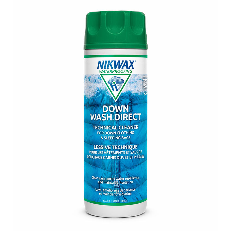 Nikwax Down Wash Direct 300ml | Waterproofing Detergent for Down Jackets & Sleeping Bags