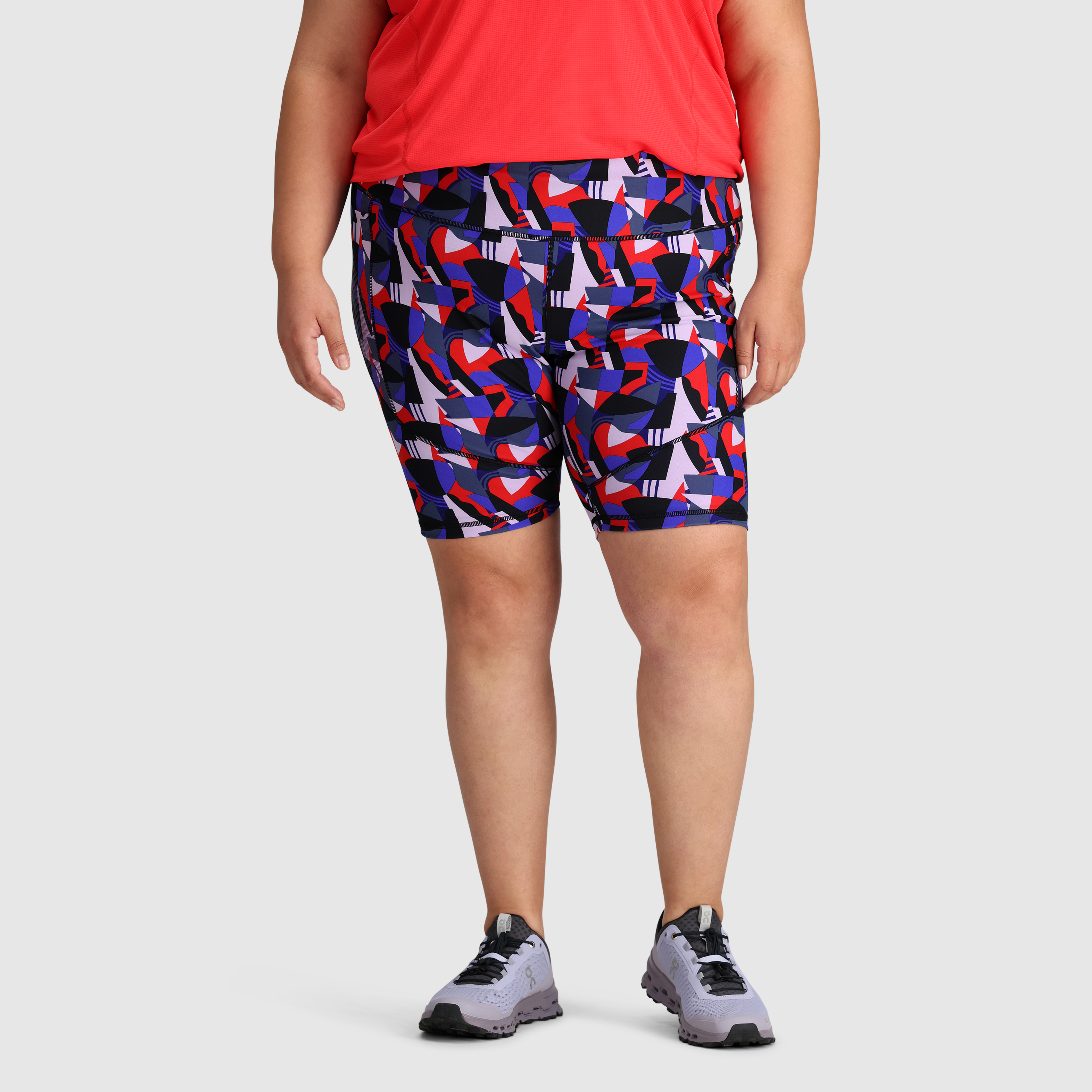 Women's Printed Athletic Shorts with UPF 30 & 4-Way Stretch | Ad-Vantage