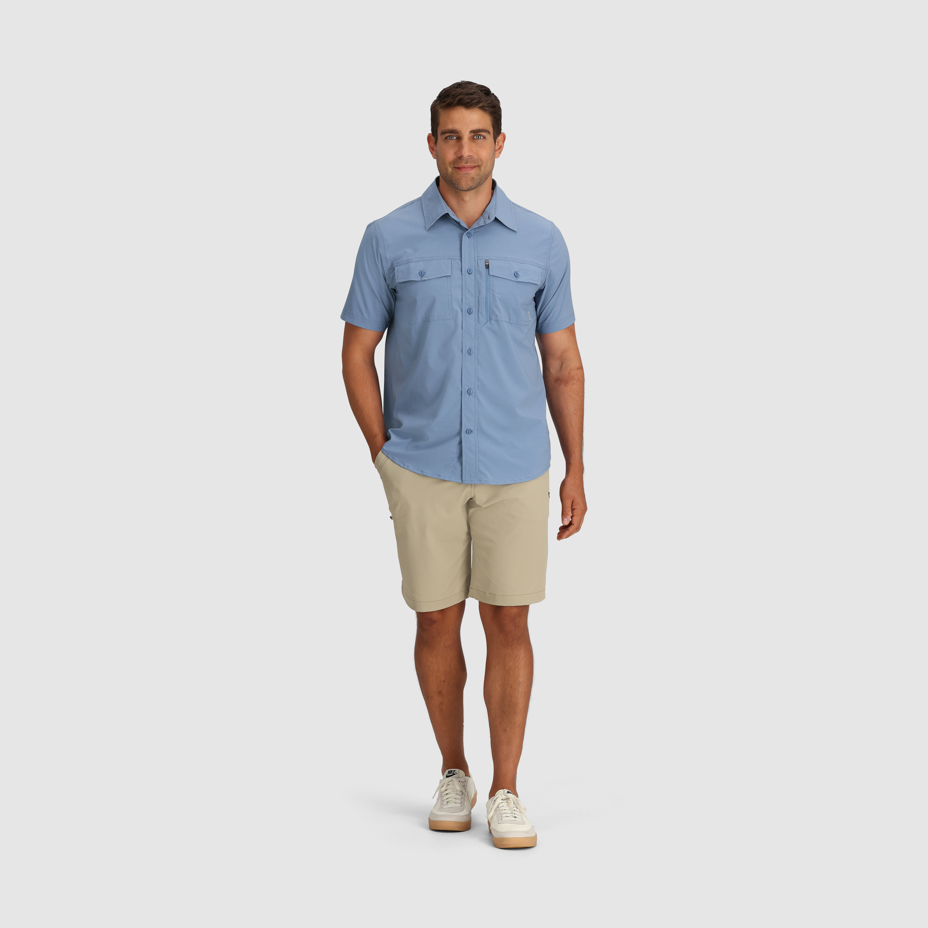 Men's Nylon Short Sleeve Shirt for Travel | Way Station