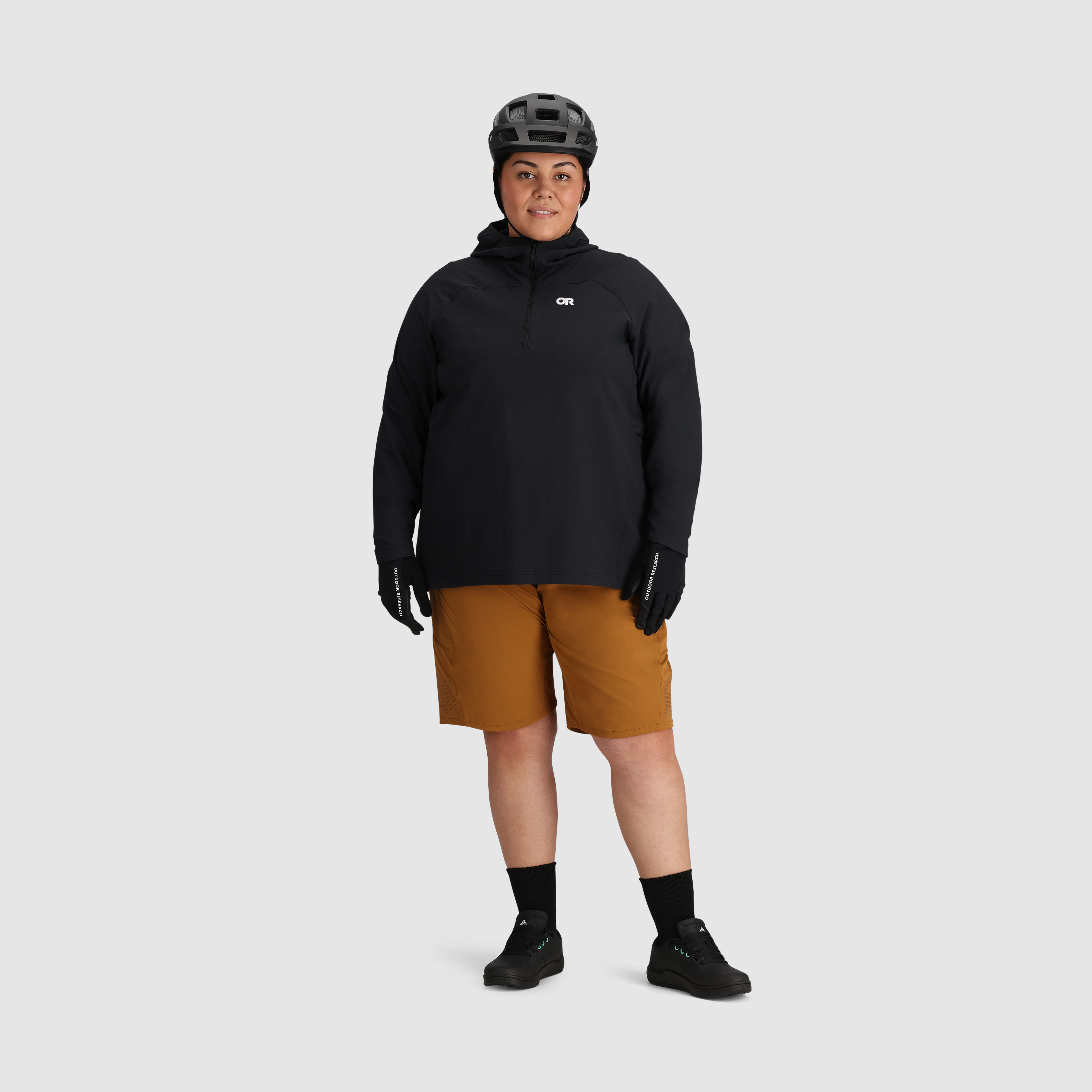 Women's MTB Half Zip Hoodie - Windproof & Quick-Drying for Cycling | Freewheel