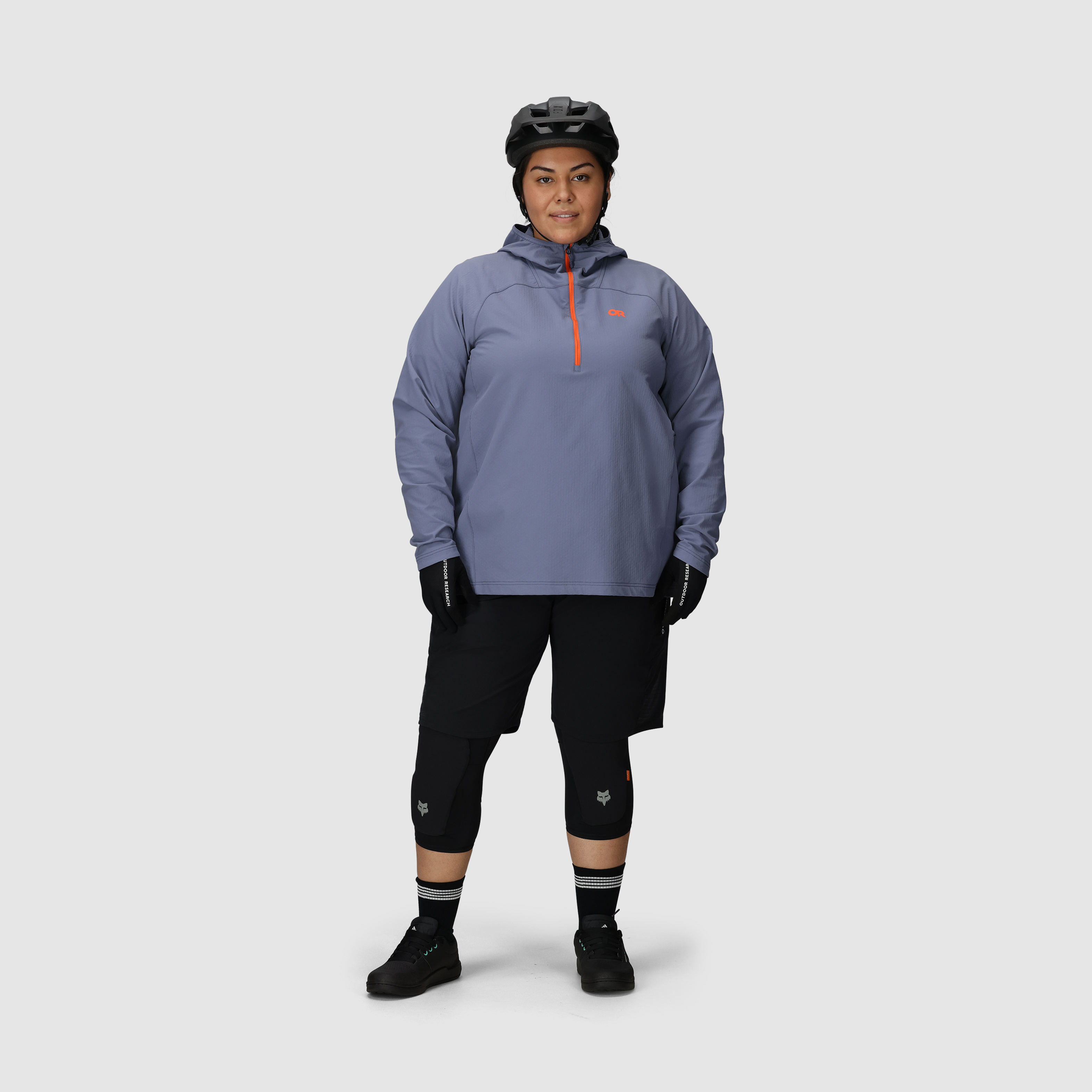 Women's MTB Half Zip Hoodie - Windproof & Quick-Drying for Cycling | Freewheel