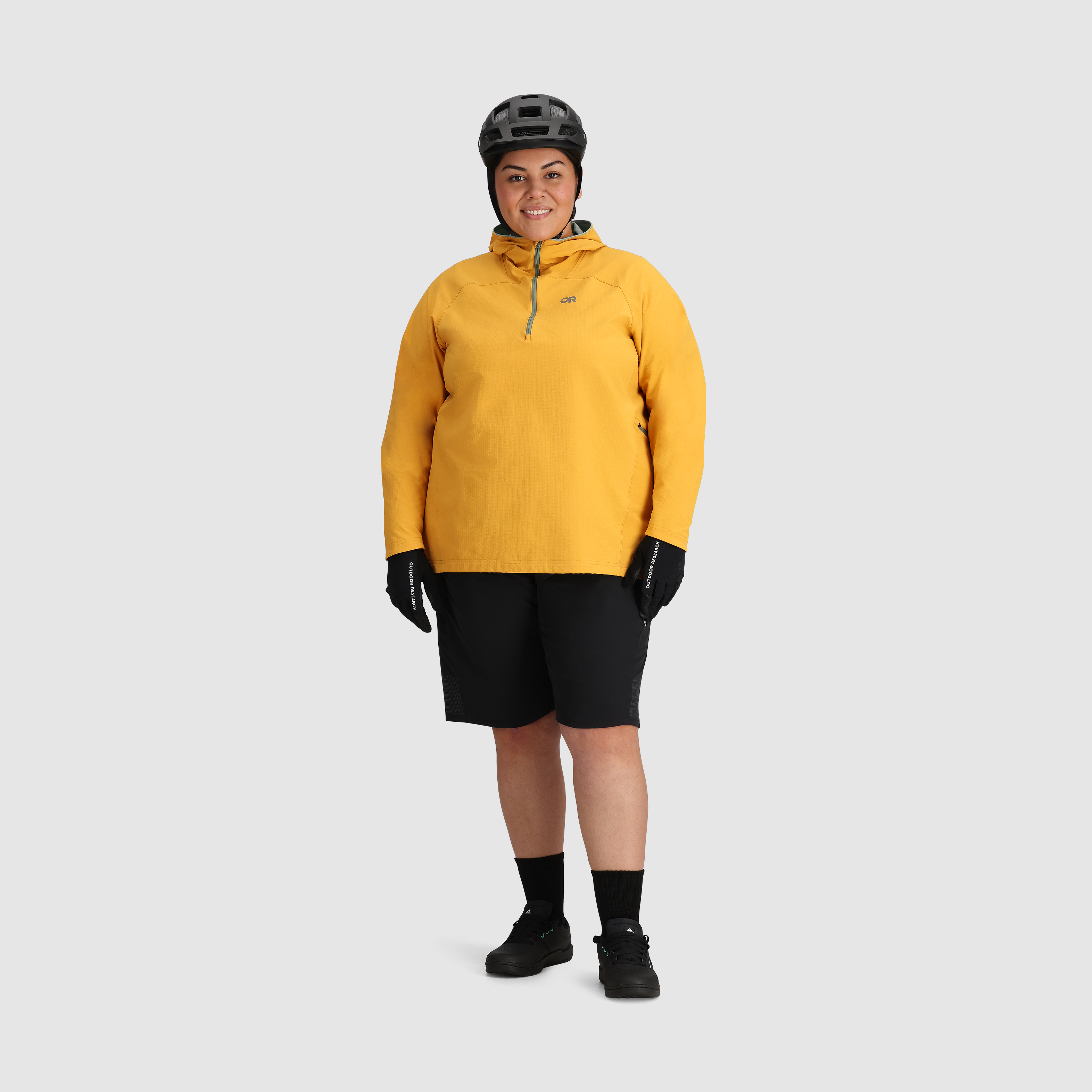 Women's MTB Half Zip Hoodie - Windproof & Quick-Drying for Cycling | Freewheel
