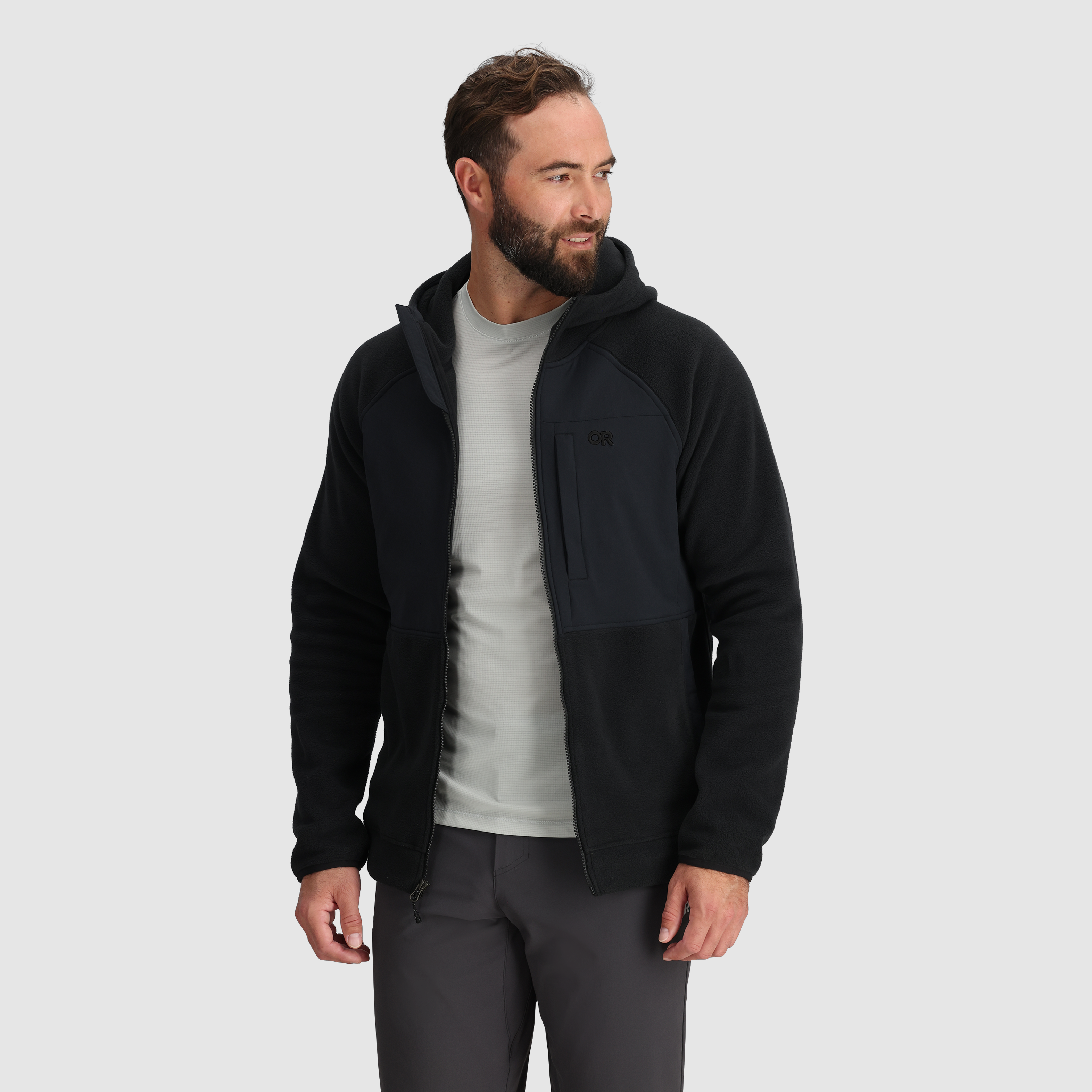 Men's Polartec® 200 Fleece Hoodie for Outdoor Layering | OR