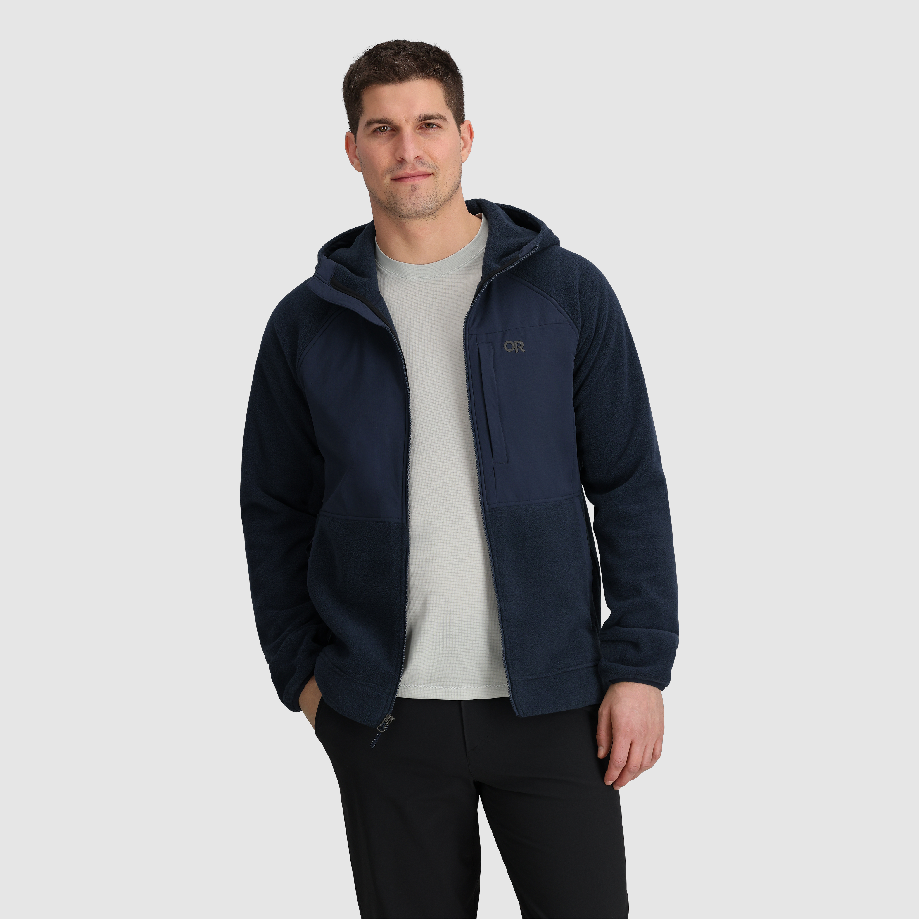 Men's Polartec® 200 Fleece Hoodie for Outdoor Layering | OR
