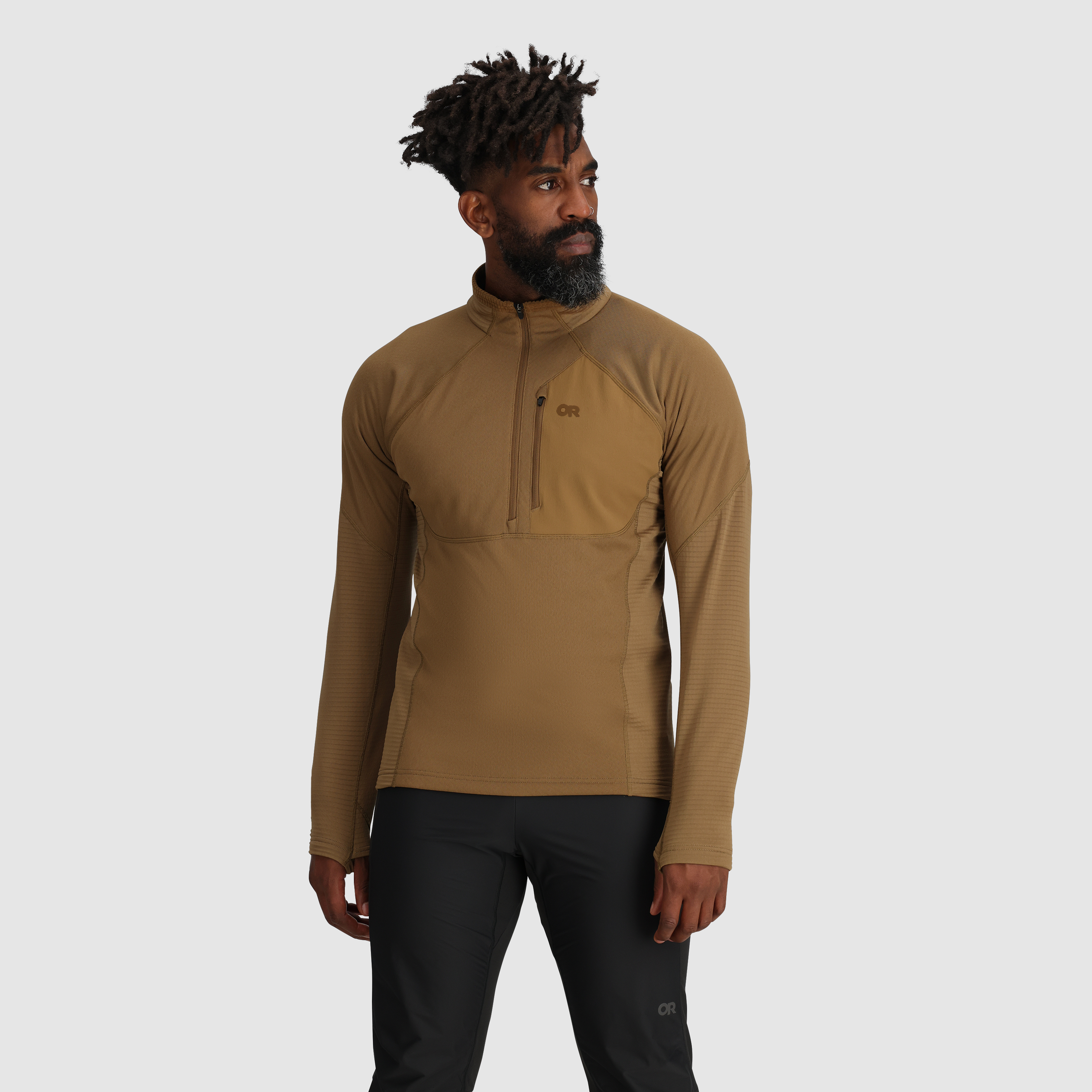 Men's Hybrid-Mapped Fleece Half Zip for Outdoor Activities | Deviator