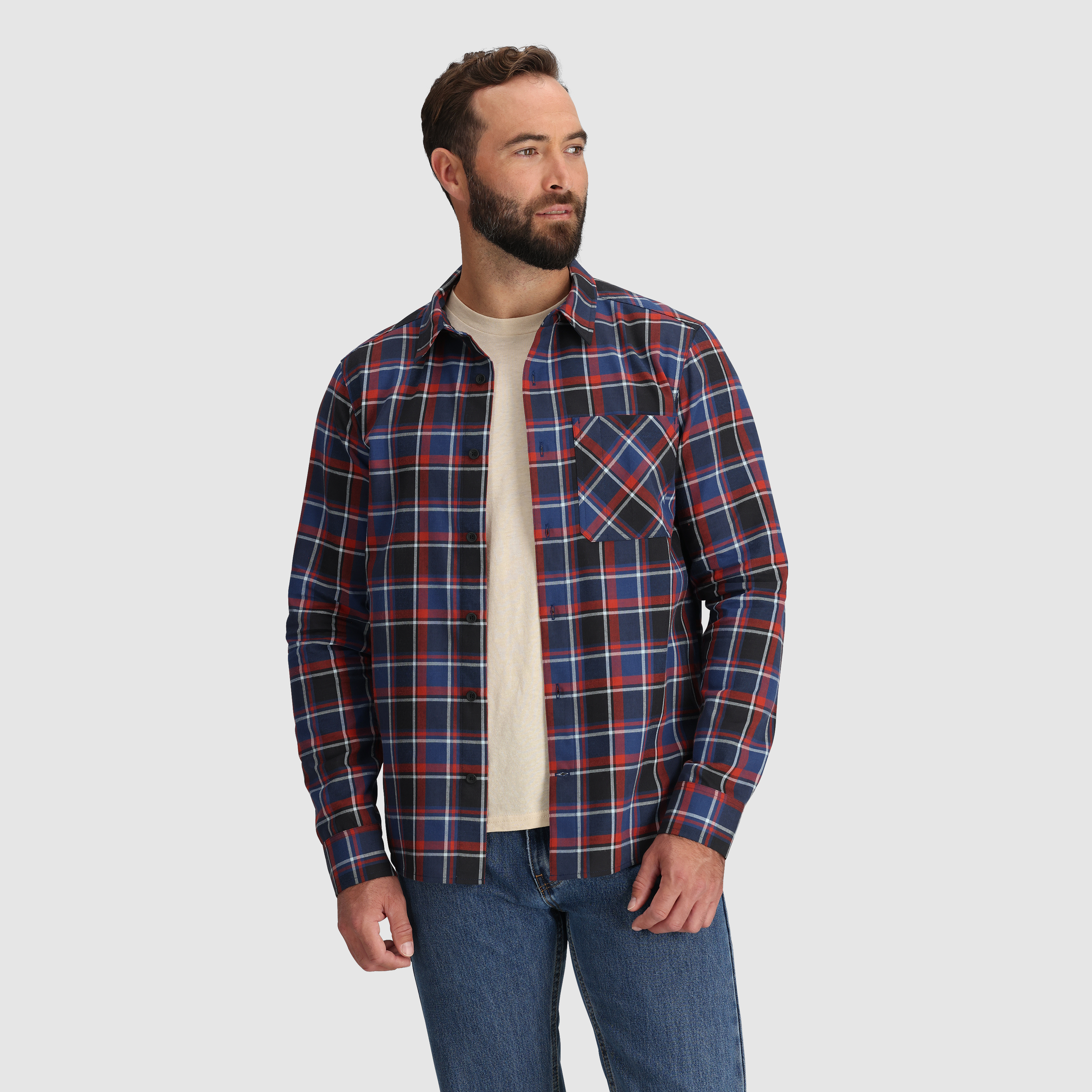 Men's Ravenna Flannel Shirt for Hiking & Casual Wear | UPF 40 & Moisture-Wicking