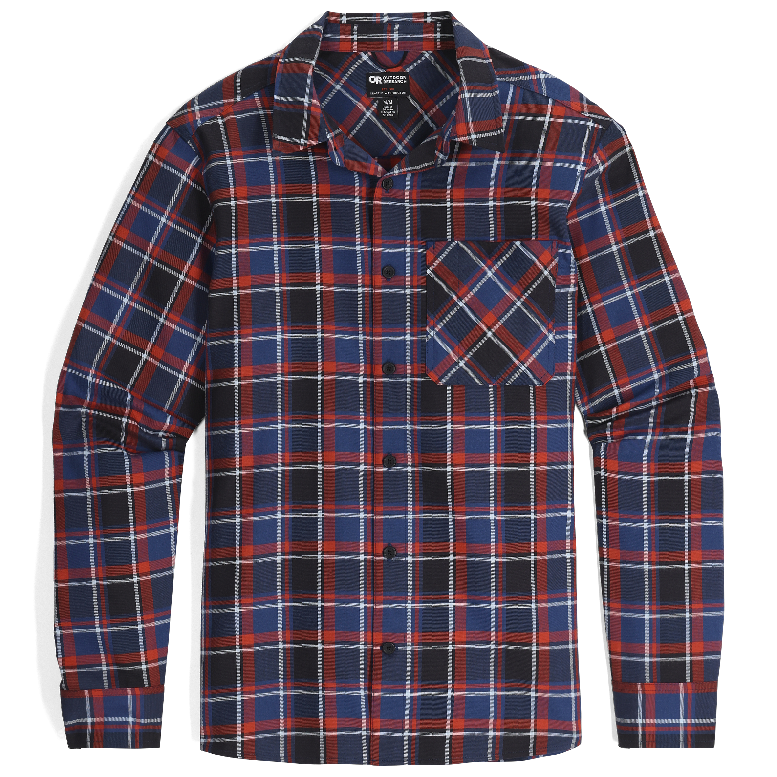 Men's Ravenna Flannel Shirt for Hiking & Casual Wear | UPF 40 & Moisture-Wicking