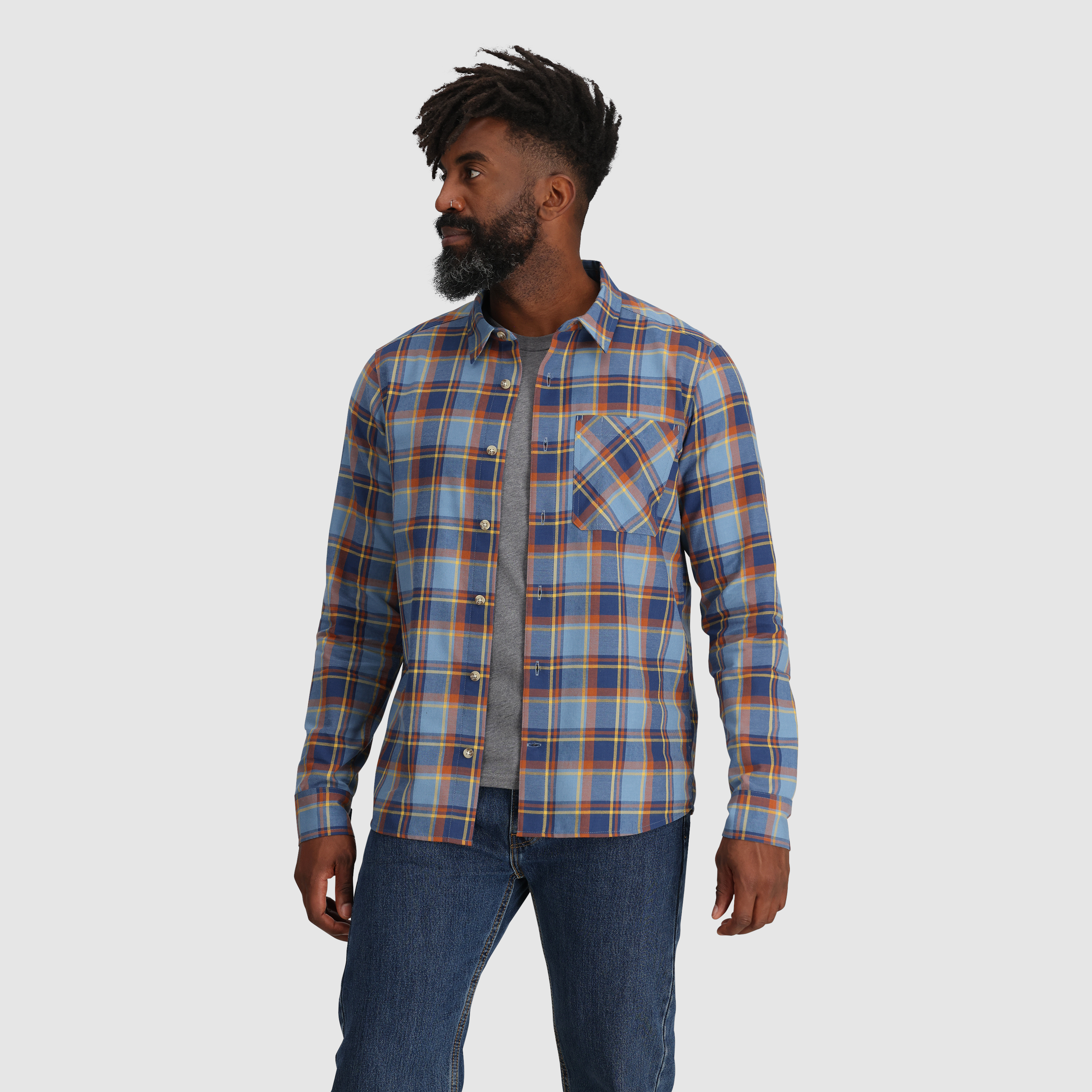 Men's Ravenna Flannel Shirt for Hiking & Casual Wear | UPF 40 & Moisture-Wicking