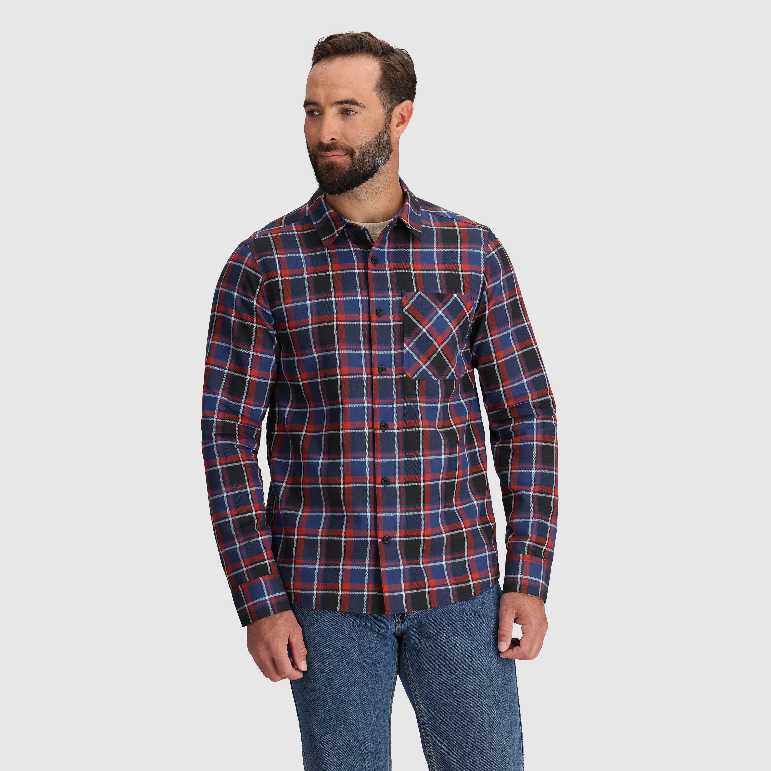 Men's Ravenna Flannel Shirt for Hiking & Casual Wear | UPF 40 & Moisture-Wicking