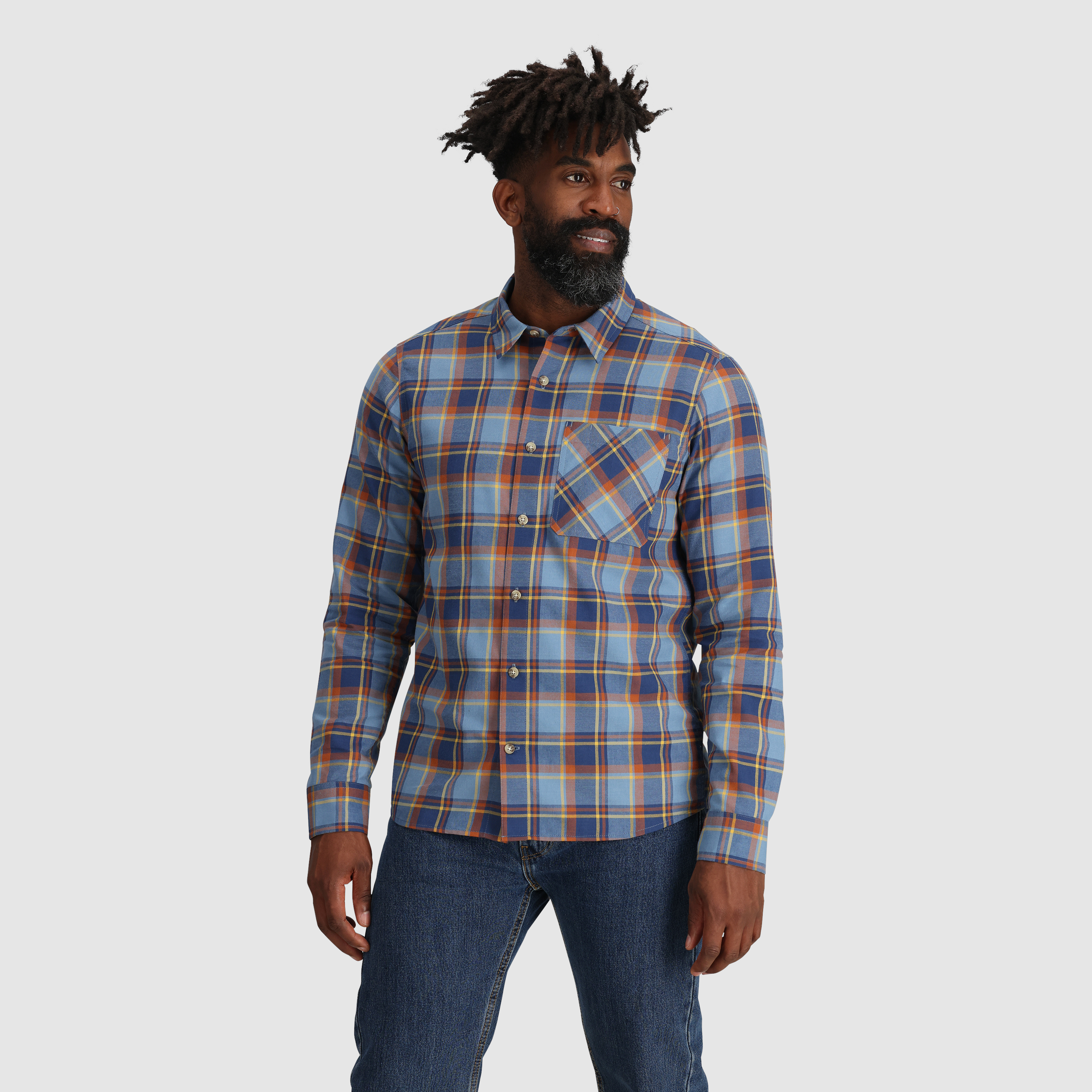 Men's Ravenna Flannel Shirt for Hiking & Casual Wear | UPF 40 & Moisture-Wicking