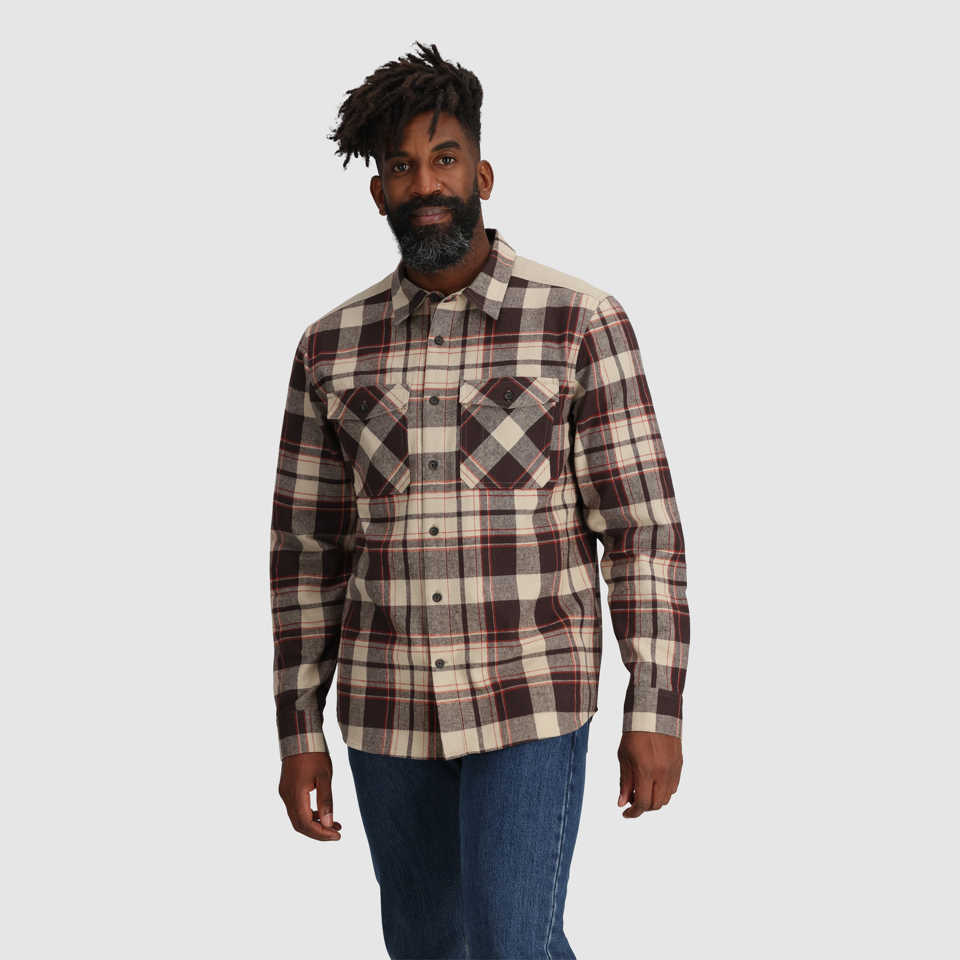 Men's Flannel Shirt Jacket with UPF 50+ & Reinforced Elbows | Wallingford