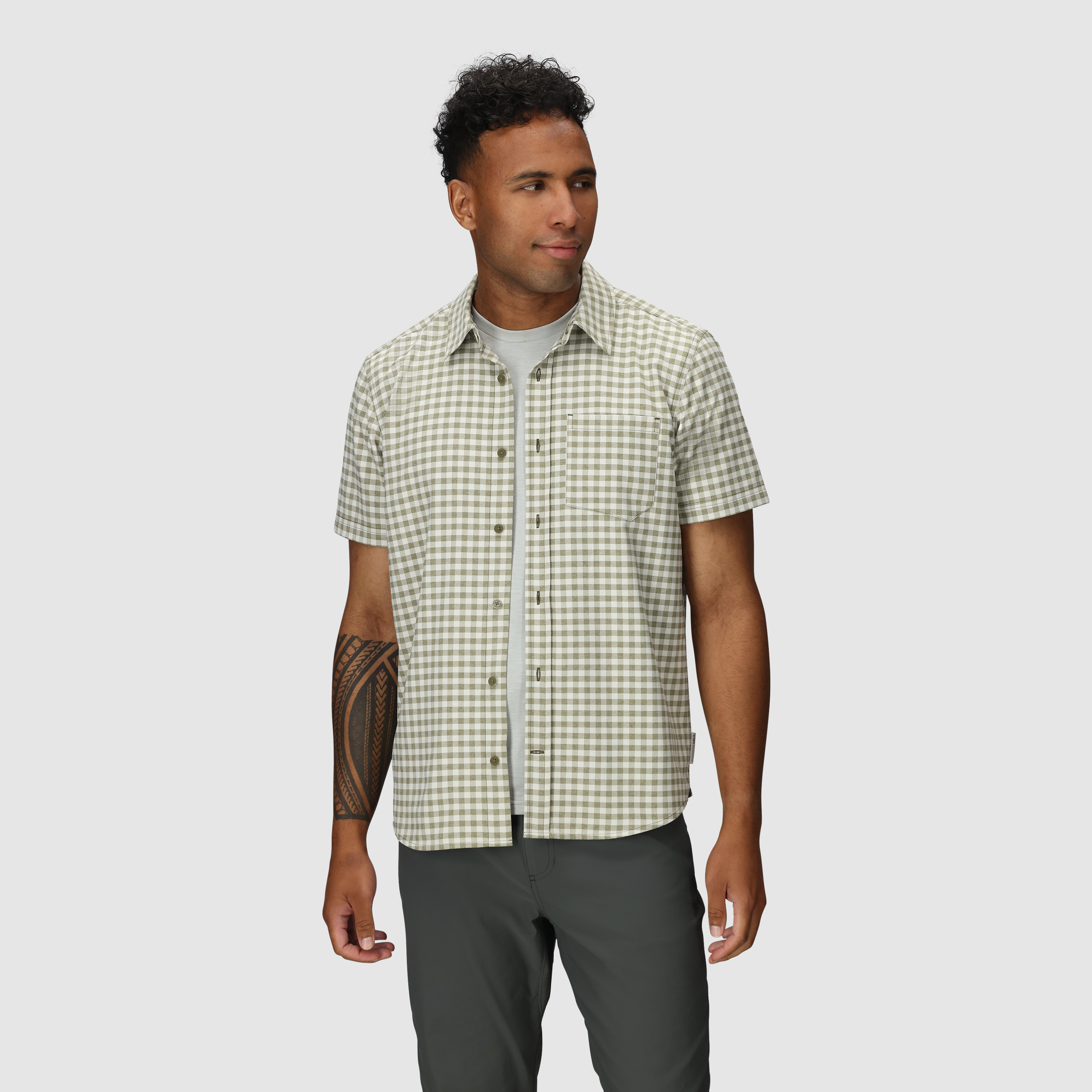 Men's Recycled Polyester Short Sleeve Shirt for Outdoor Activities | Blackbird