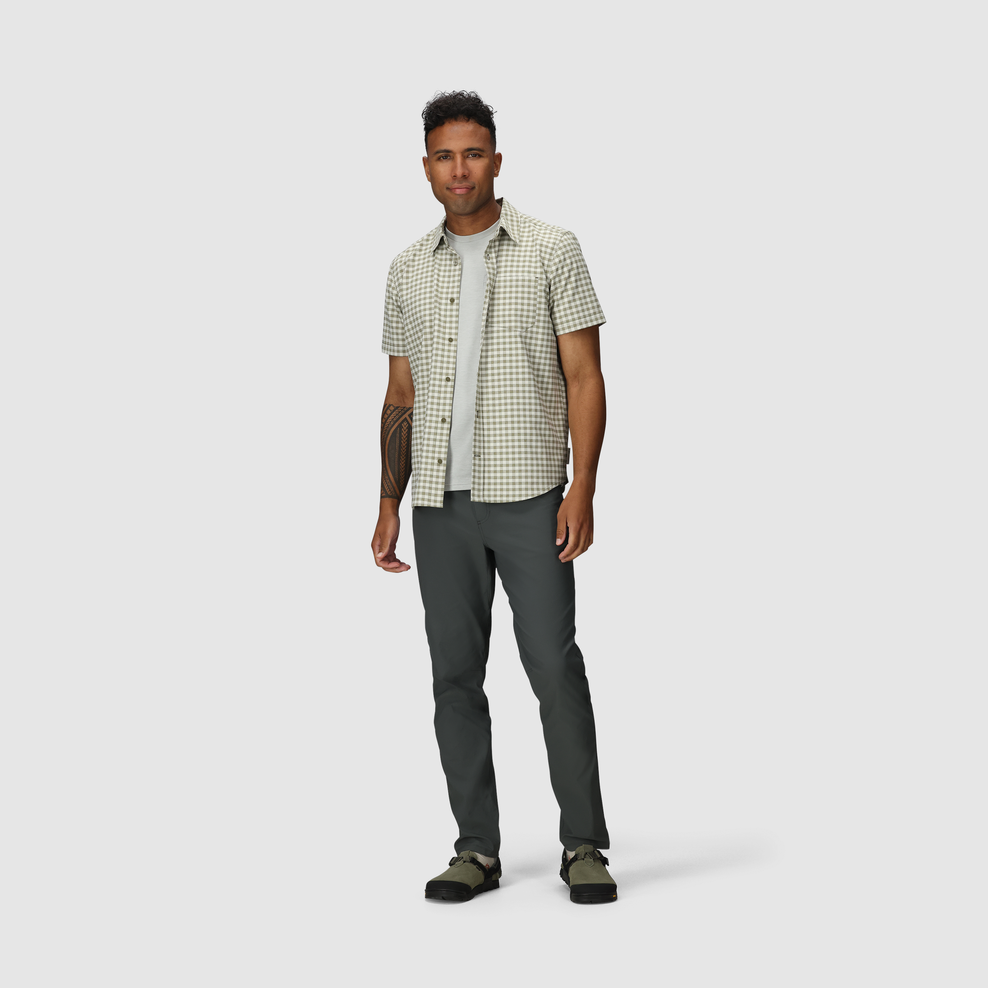 Men's Recycled Polyester Short Sleeve Shirt for Outdoor Activities | Blackbird