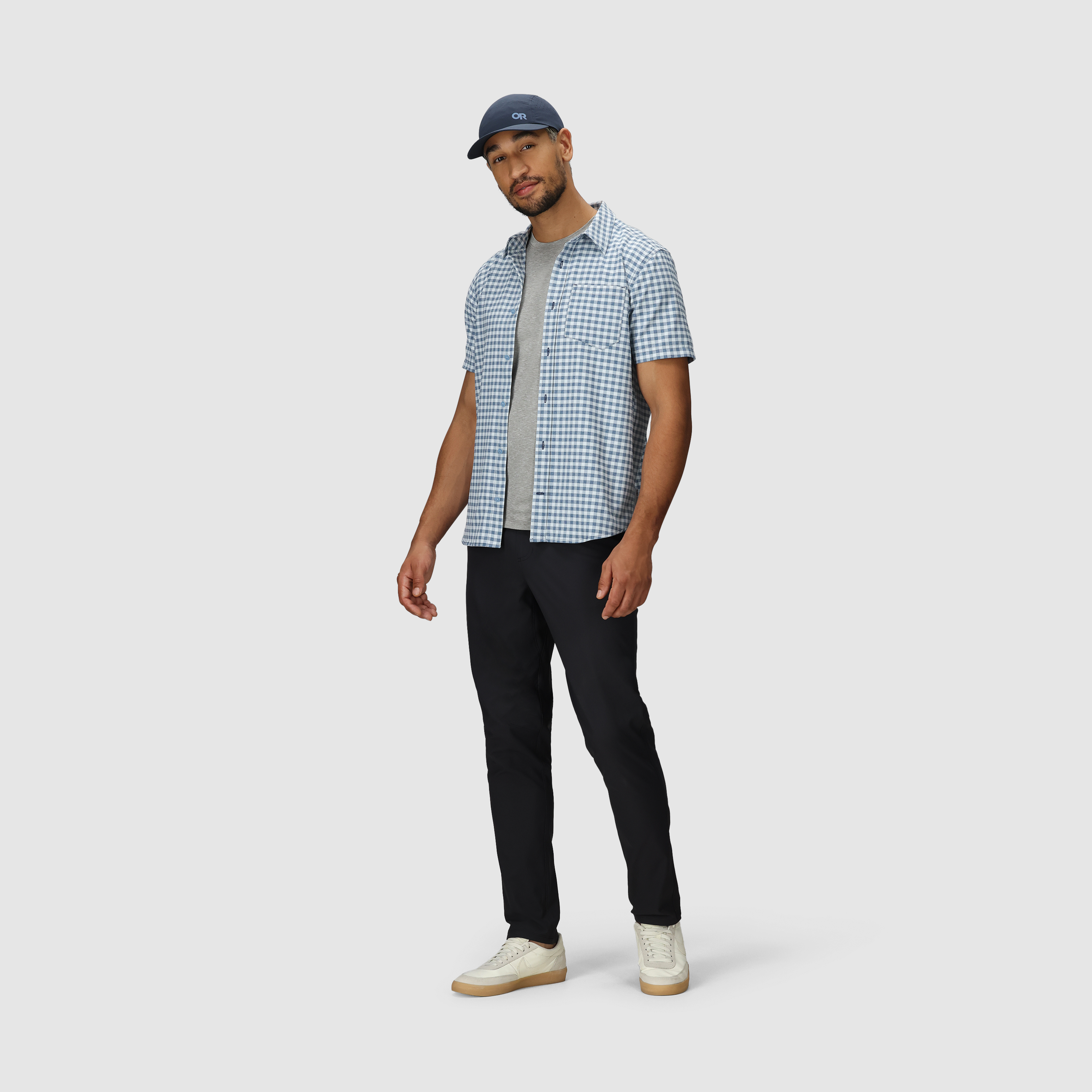 Men's Recycled Polyester Short Sleeve Shirt for Outdoor Activities | Blackbird