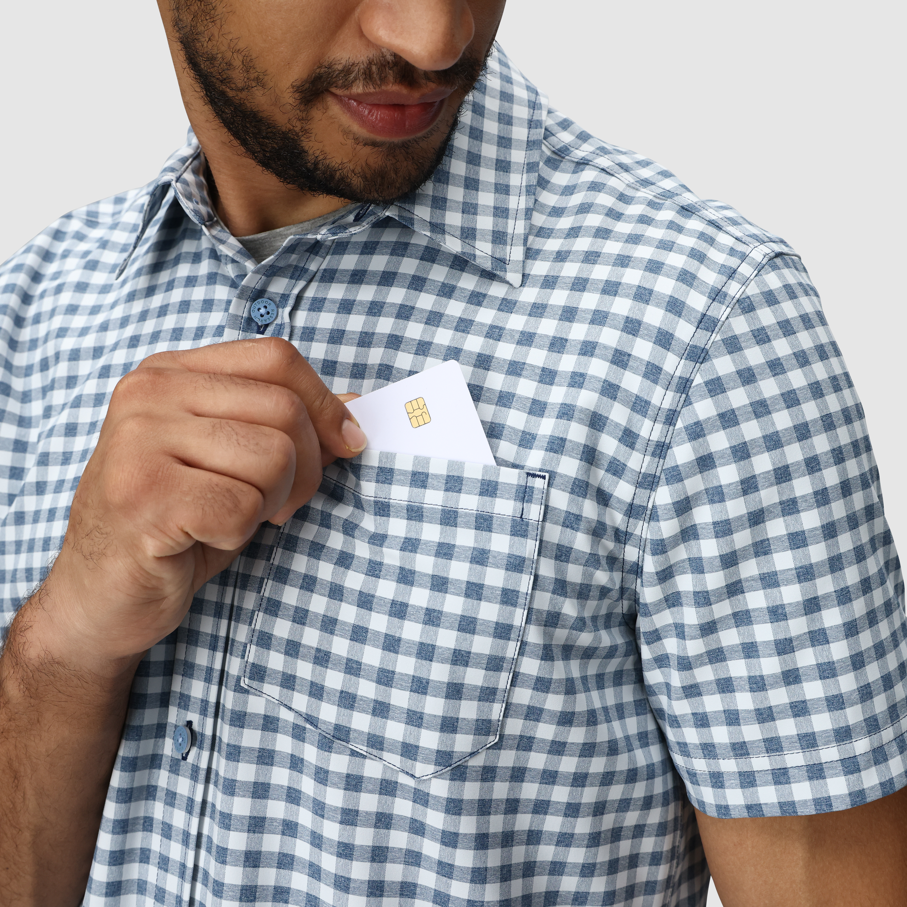 Men's Recycled Polyester Short Sleeve Shirt for Outdoor Activities | Blackbird