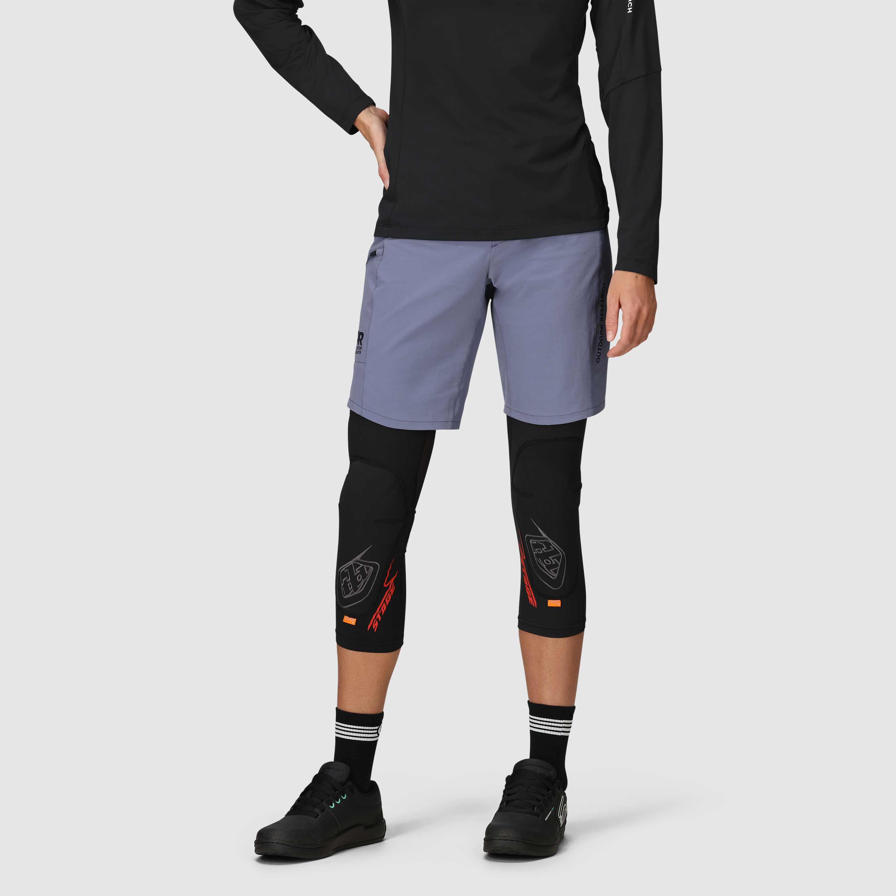 Women's Mountain Bike Shorts with DWR Finish & Zipped Pocket | Freewheel MTB Lite