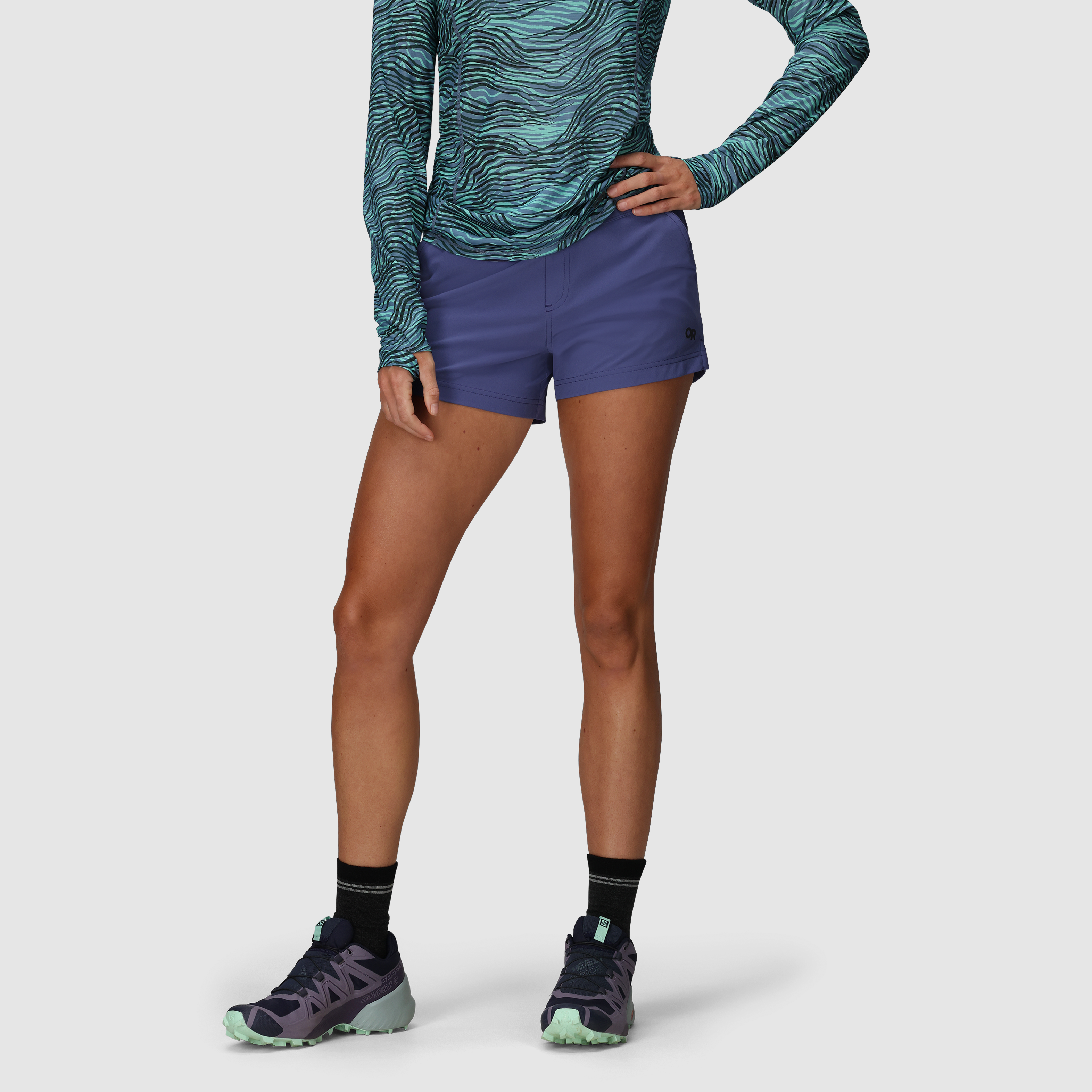 Women's Trail Running Shorts 3.5" with Pockets & UPF 30 | Swift Lite Hybrid