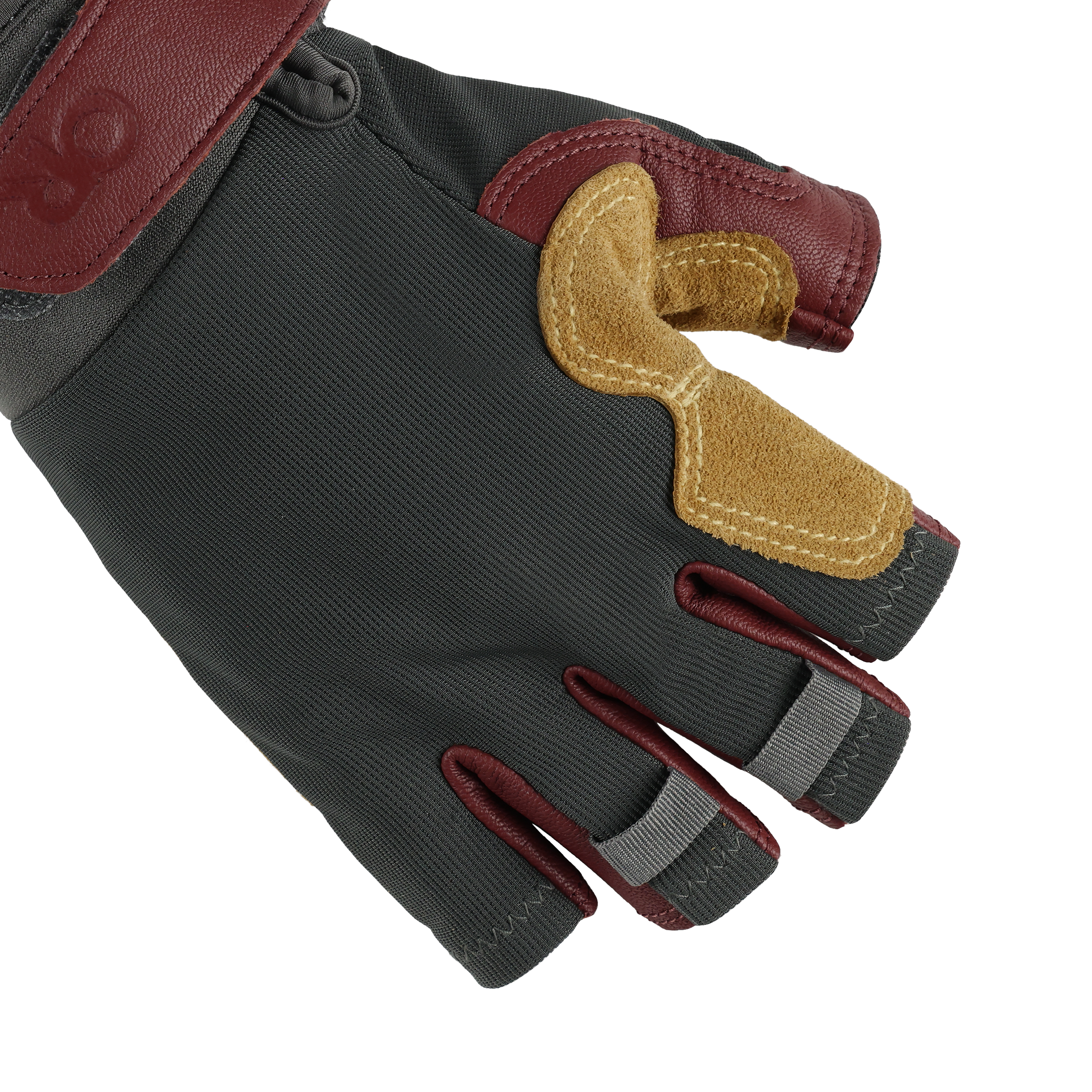 Fingerless Climbing Gloves for Belaying & Rappelling | Fossil Rock II
