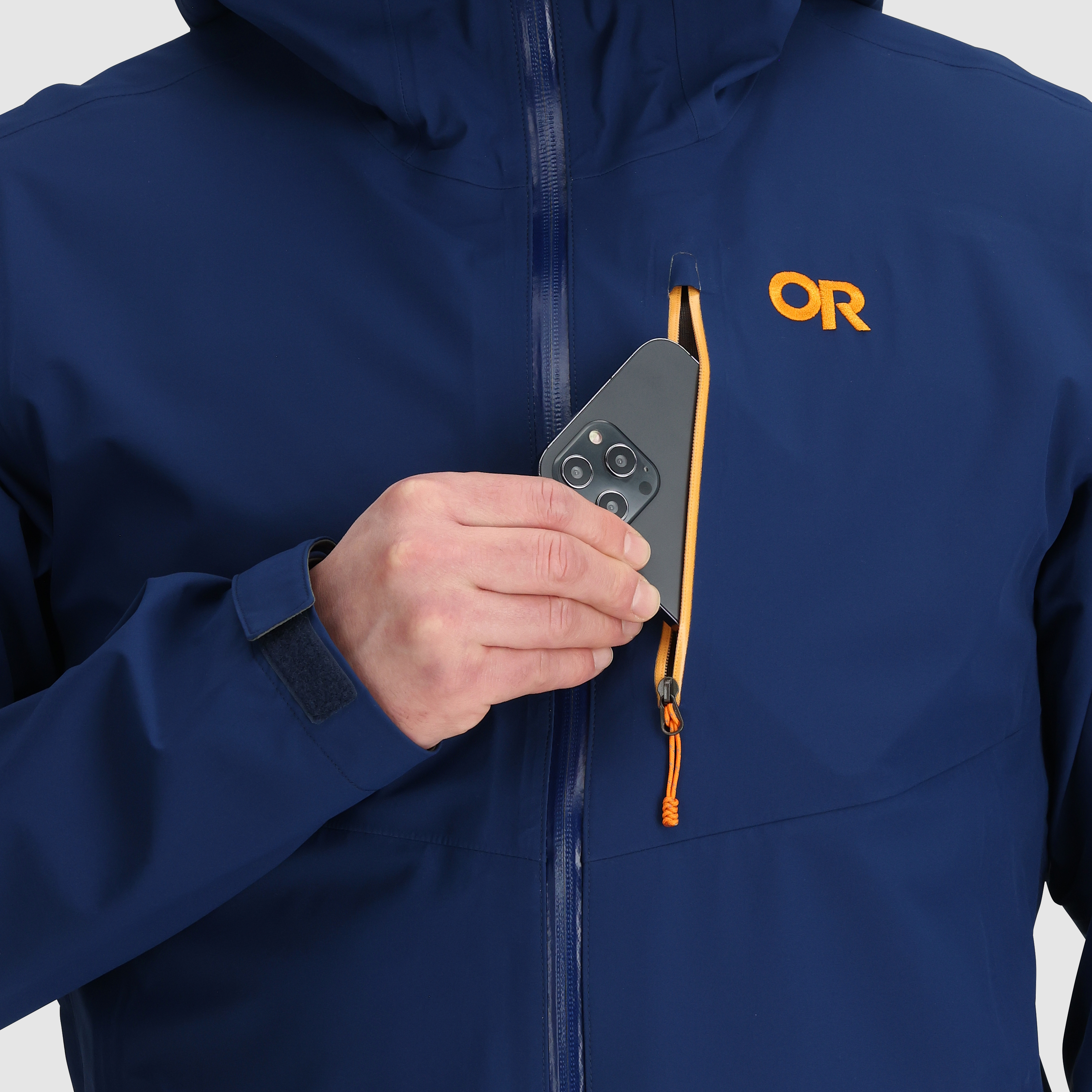Men's Waterproof 3L Rain Jacket for Hiking & Cycling | Foray