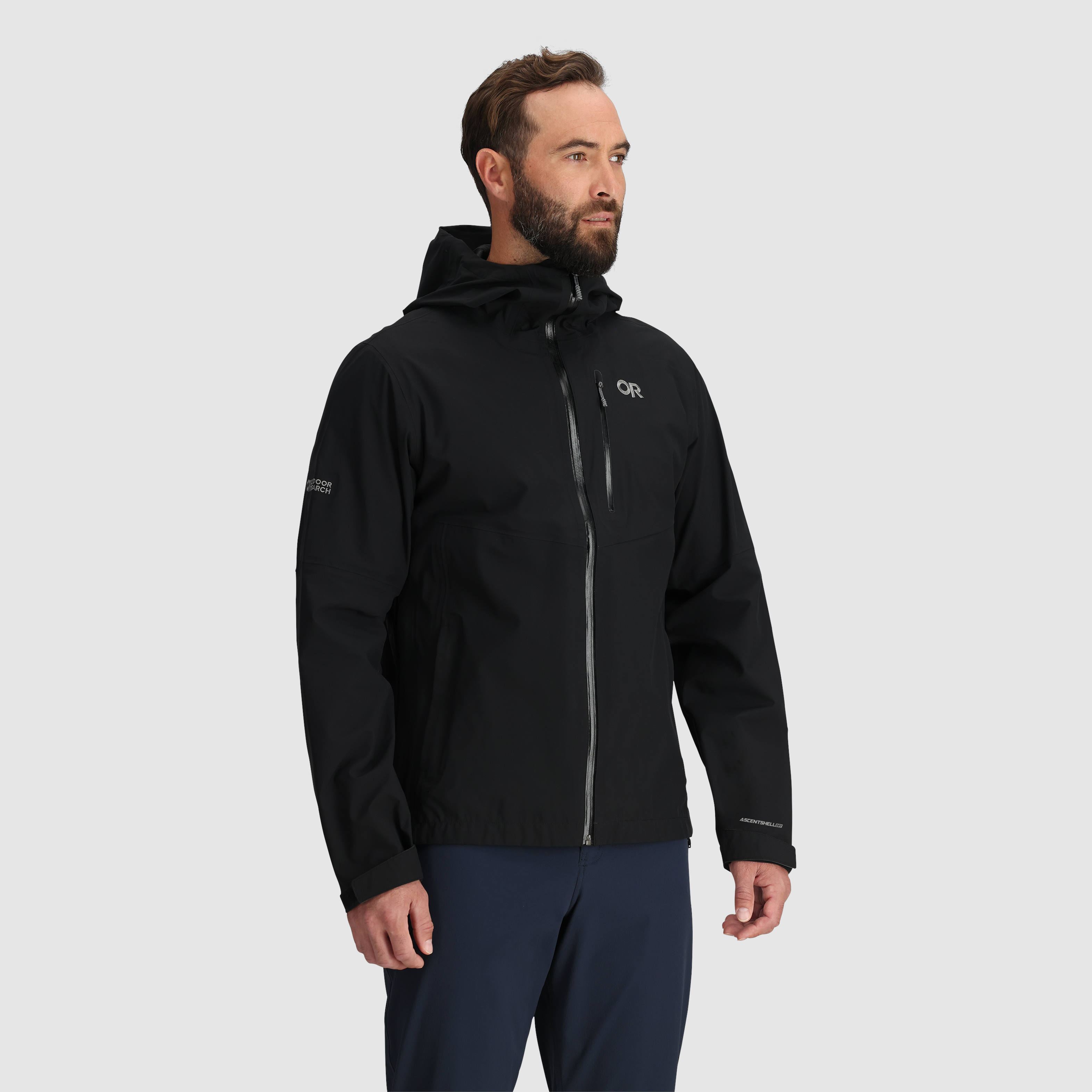 Men's Waterproof 3L Rain Jacket for Hiking & Cycling | Foray