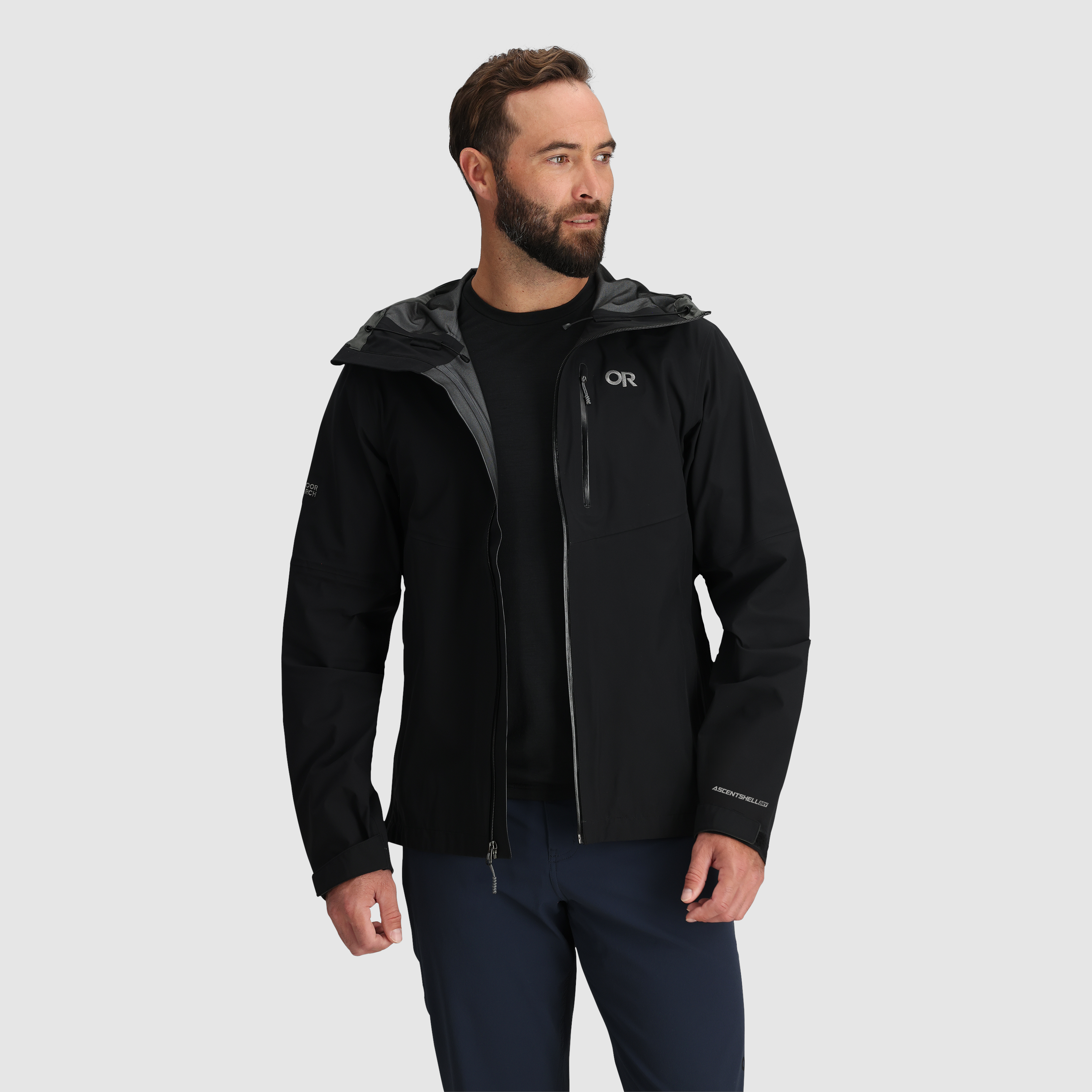 Men's Waterproof 3L Rain Jacket for Hiking & Cycling | Foray