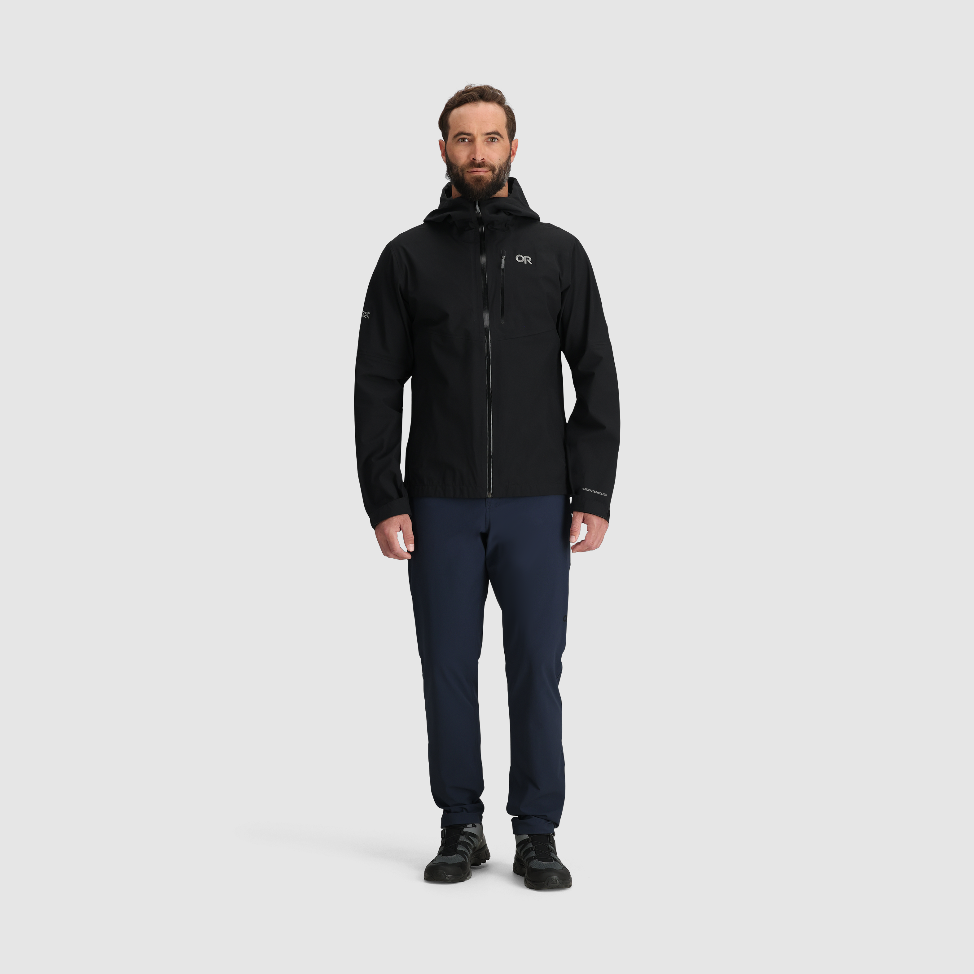 Men's Waterproof 3L Rain Jacket for Hiking & Cycling | Foray