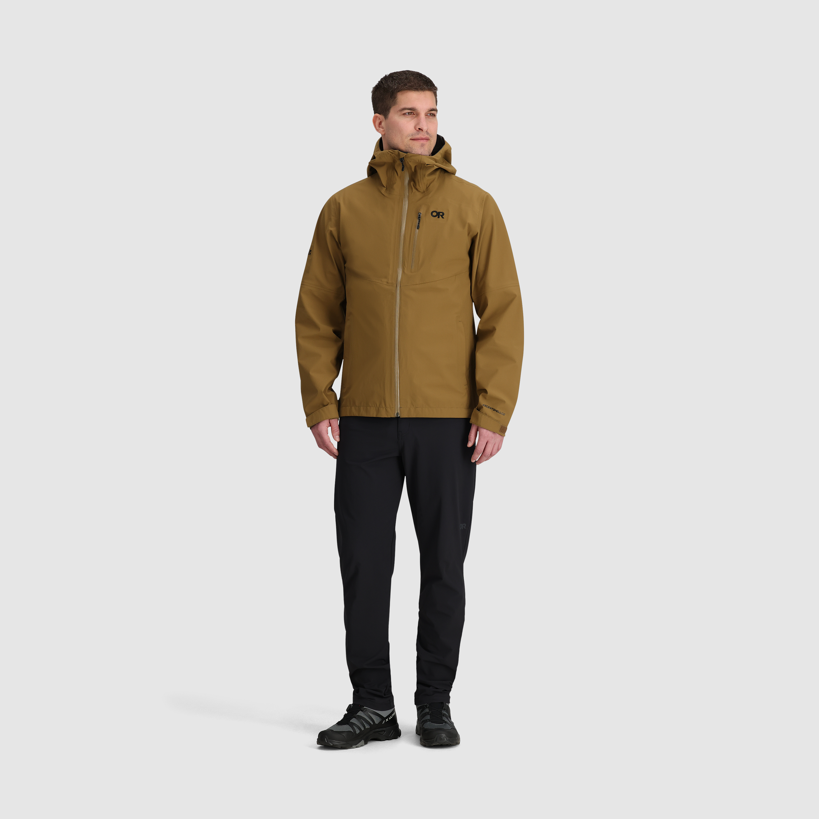 Men's Waterproof 3L Rain Jacket for Hiking & Cycling | Foray