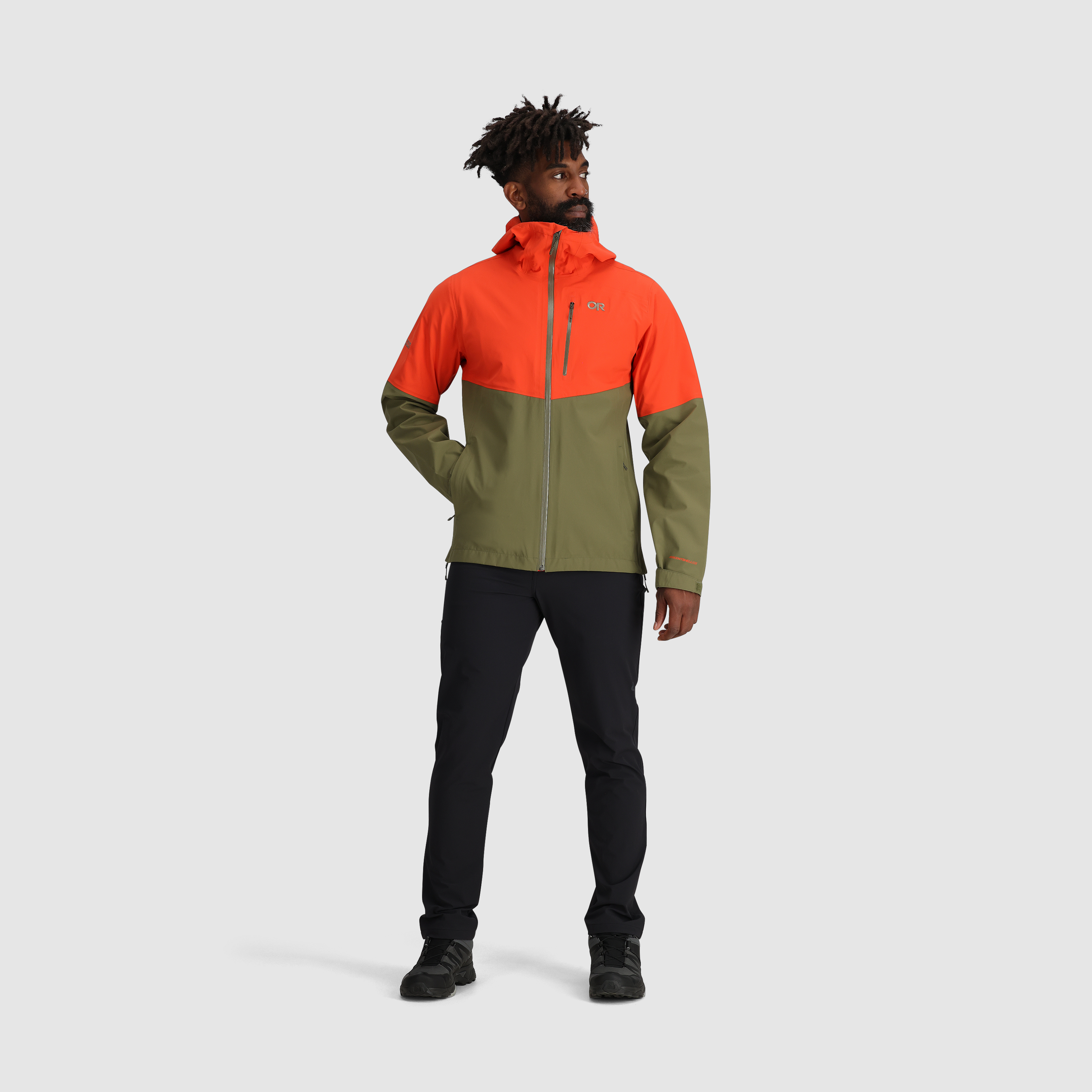 Men's Waterproof 3L Rain Jacket for Hiking & Cycling | Foray