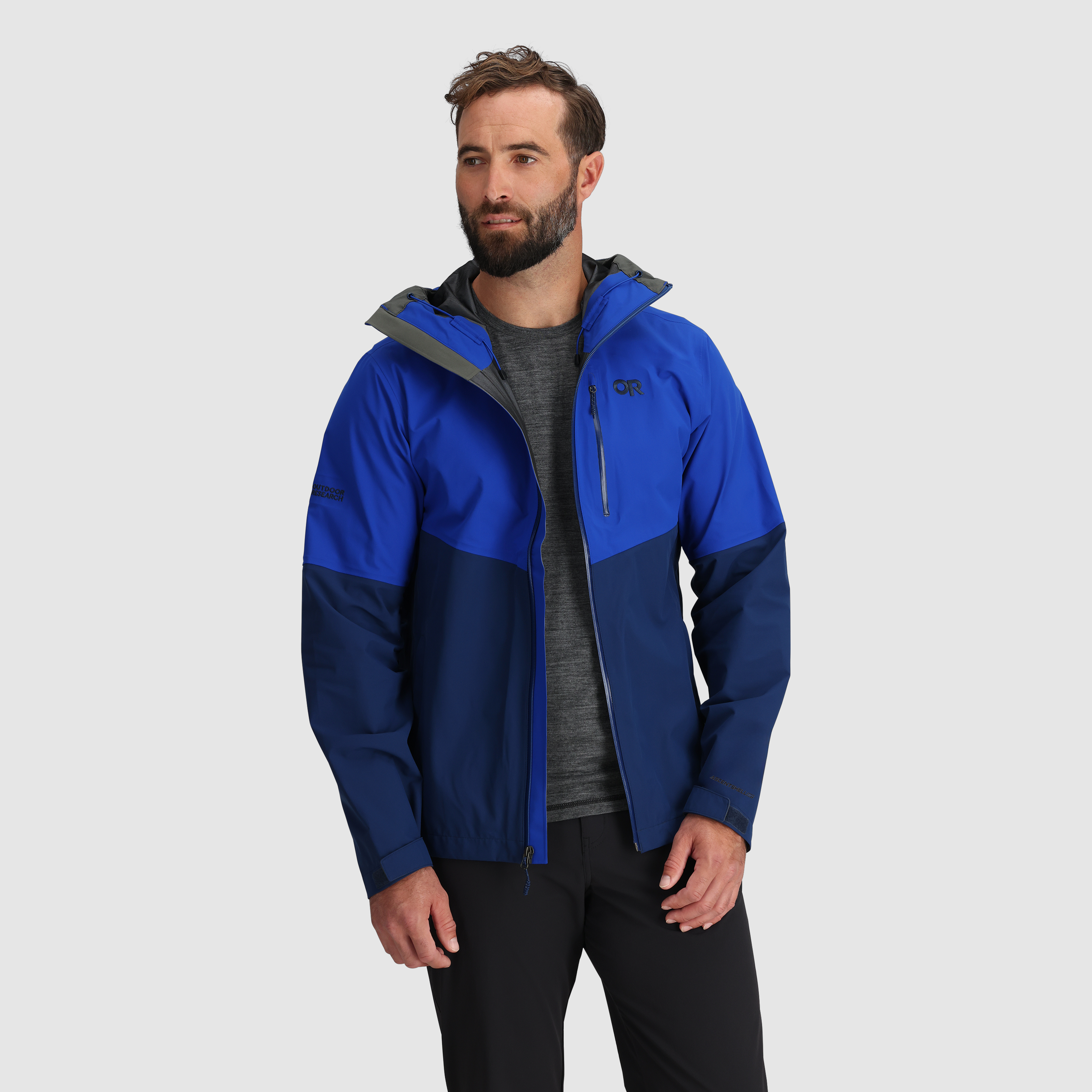 Men's Waterproof 3L Rain Jacket for Hiking & Cycling | Foray