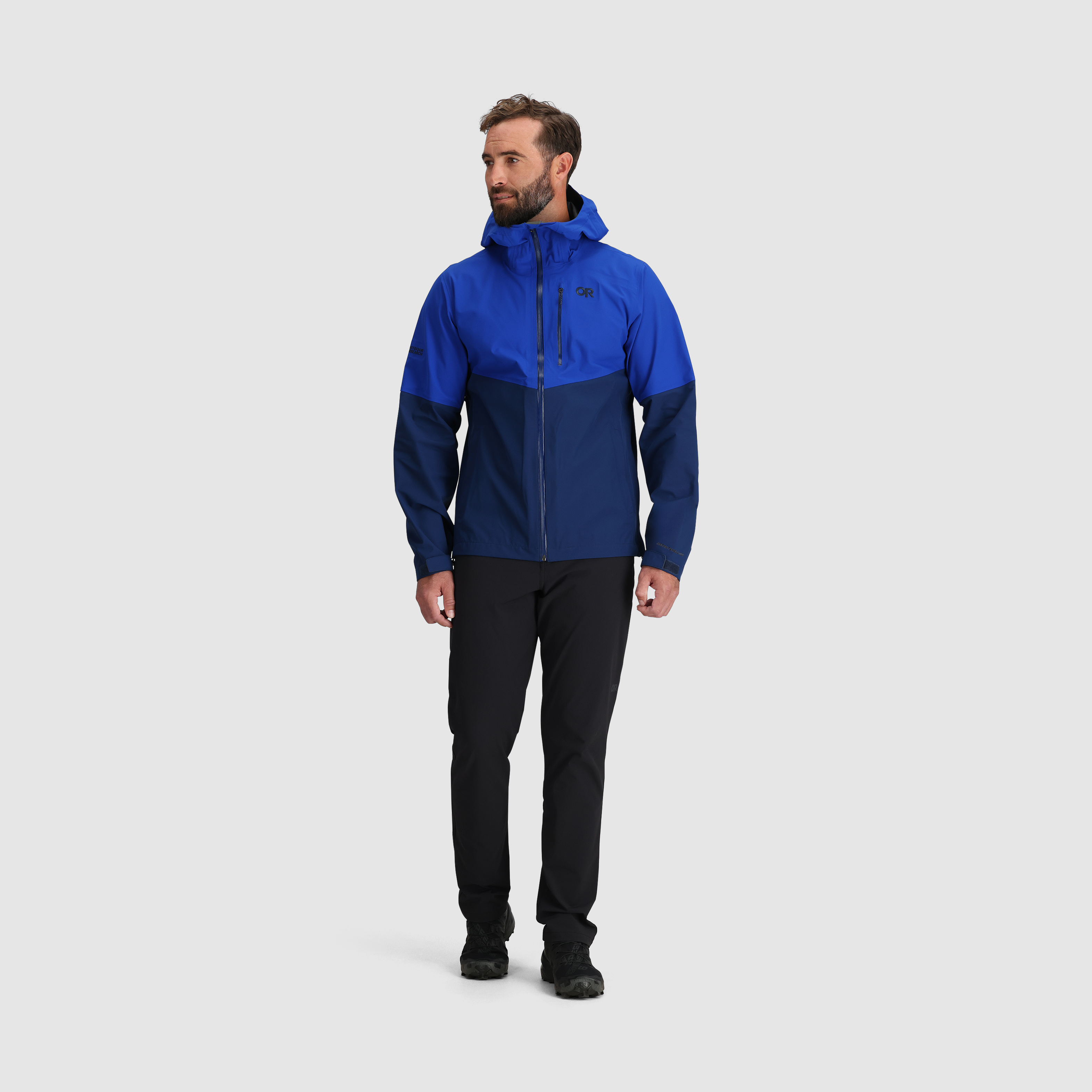 Men's Waterproof 3L Rain Jacket for Hiking & Cycling | Foray