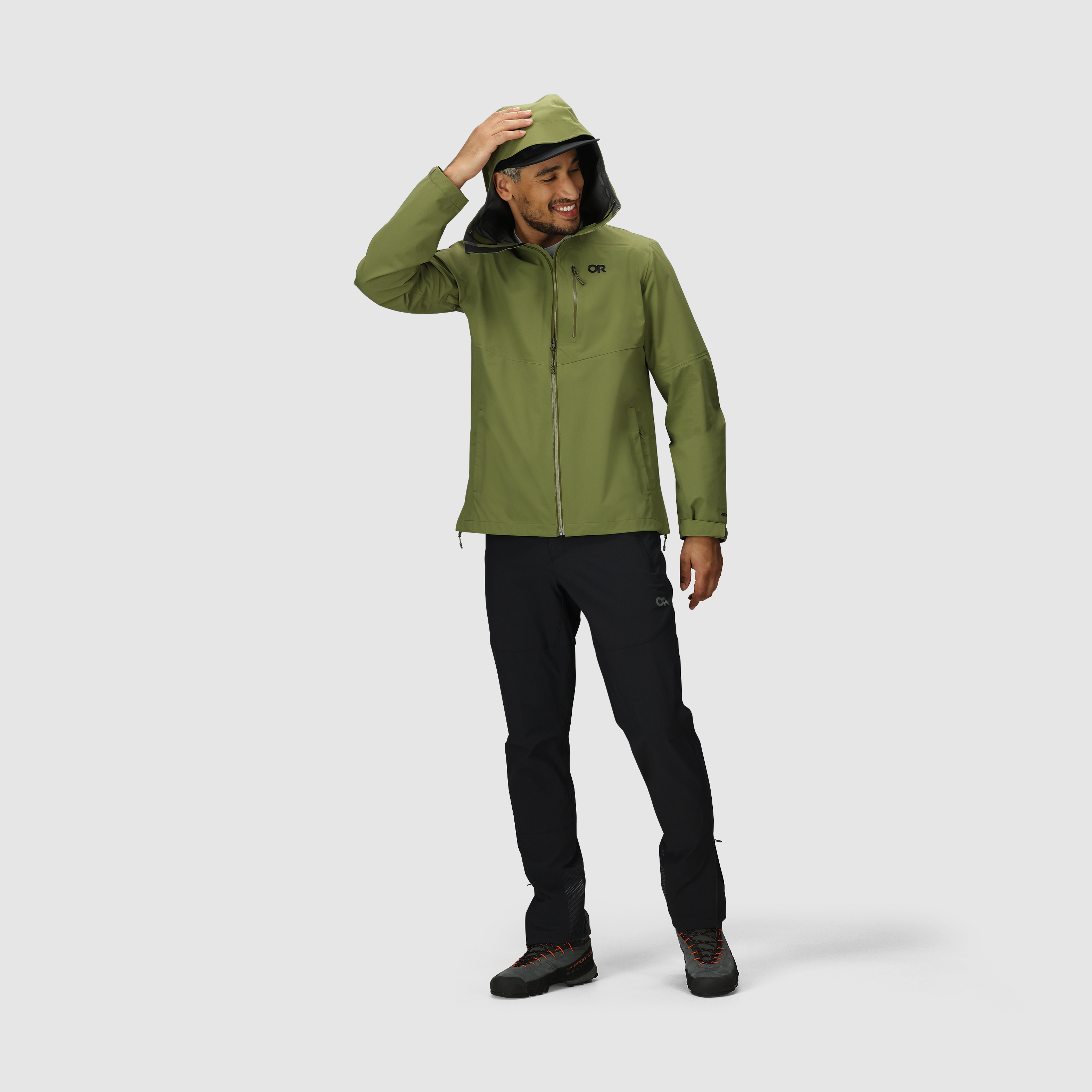 Men's Waterproof 3L Rain Jacket for Hiking & Cycling | Foray