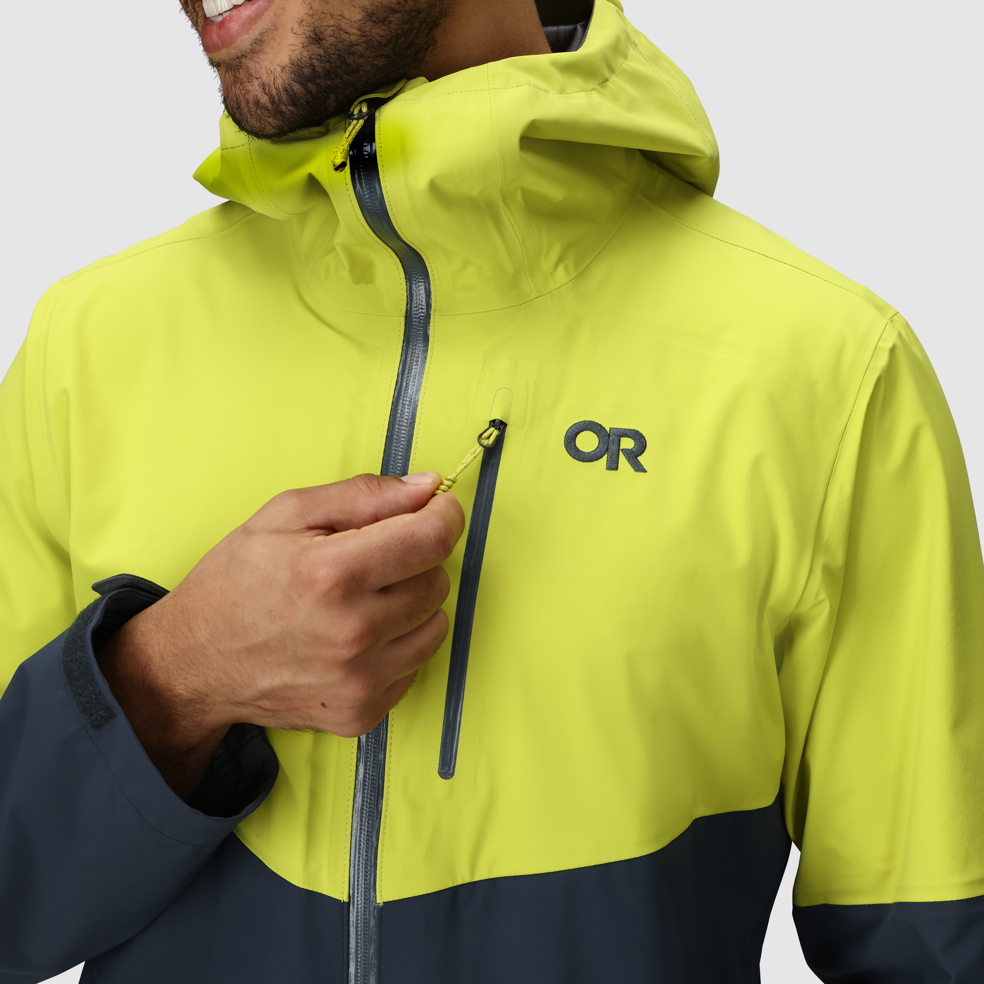 Men's Waterproof 3L Rain Jacket for Hiking & Cycling | Foray