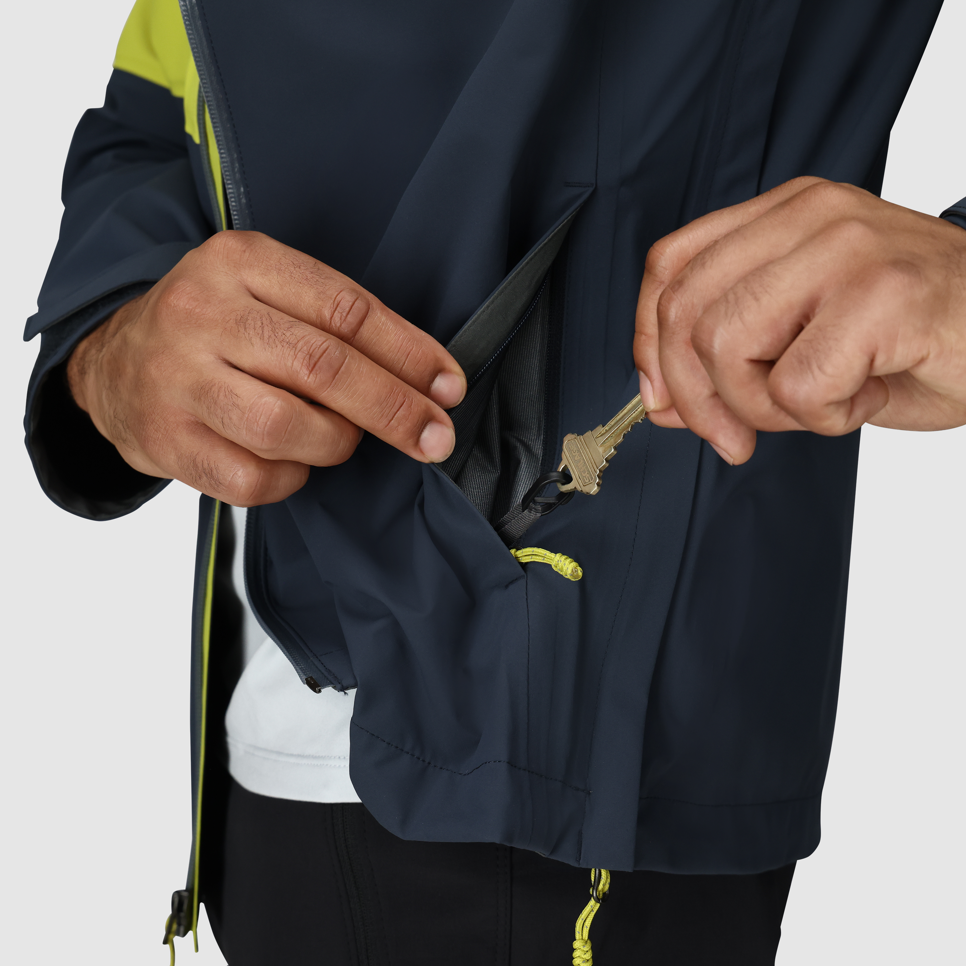 Men's Waterproof 3L Rain Jacket for Hiking & Cycling | Foray