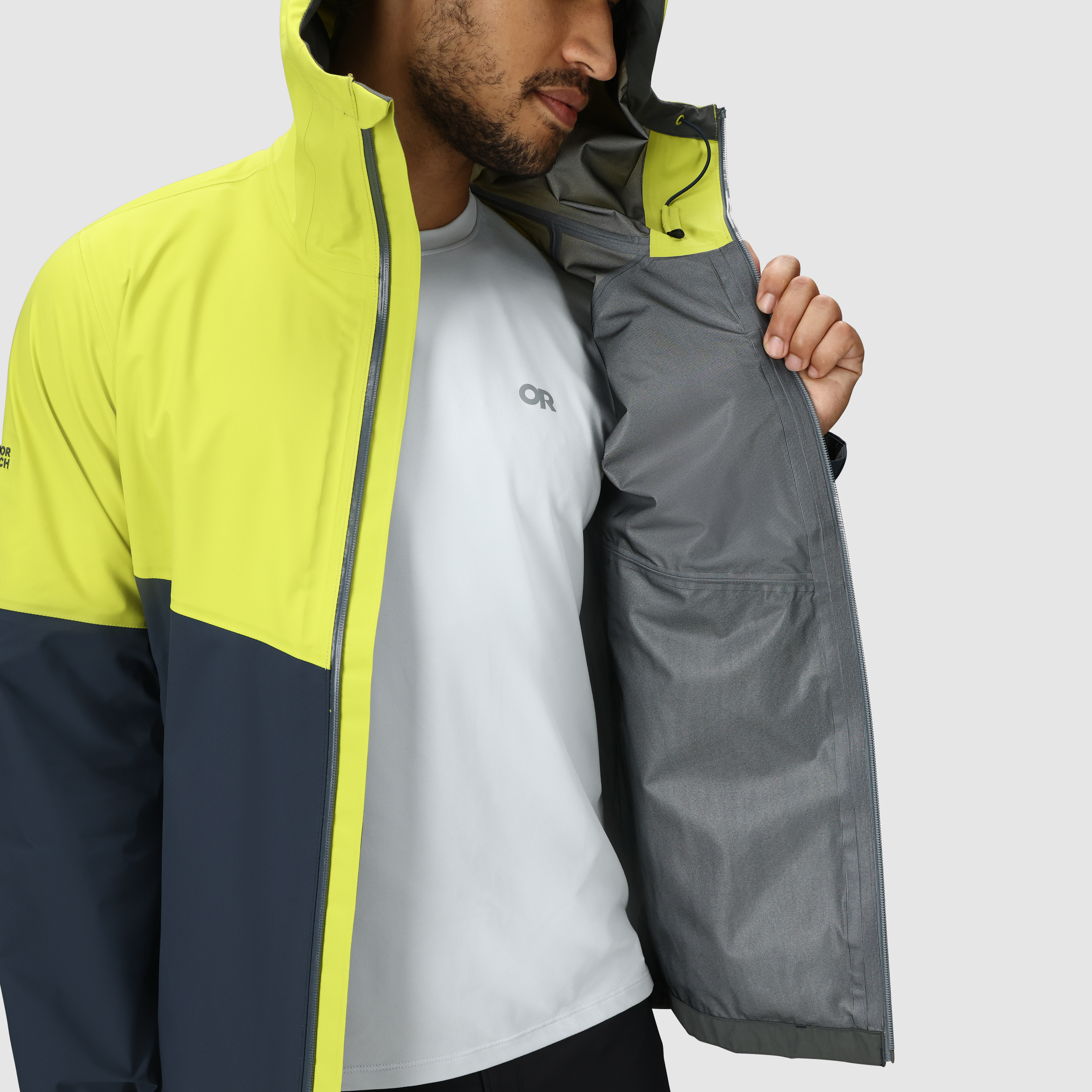 Men's Waterproof 3L Rain Jacket for Hiking & Cycling | Foray