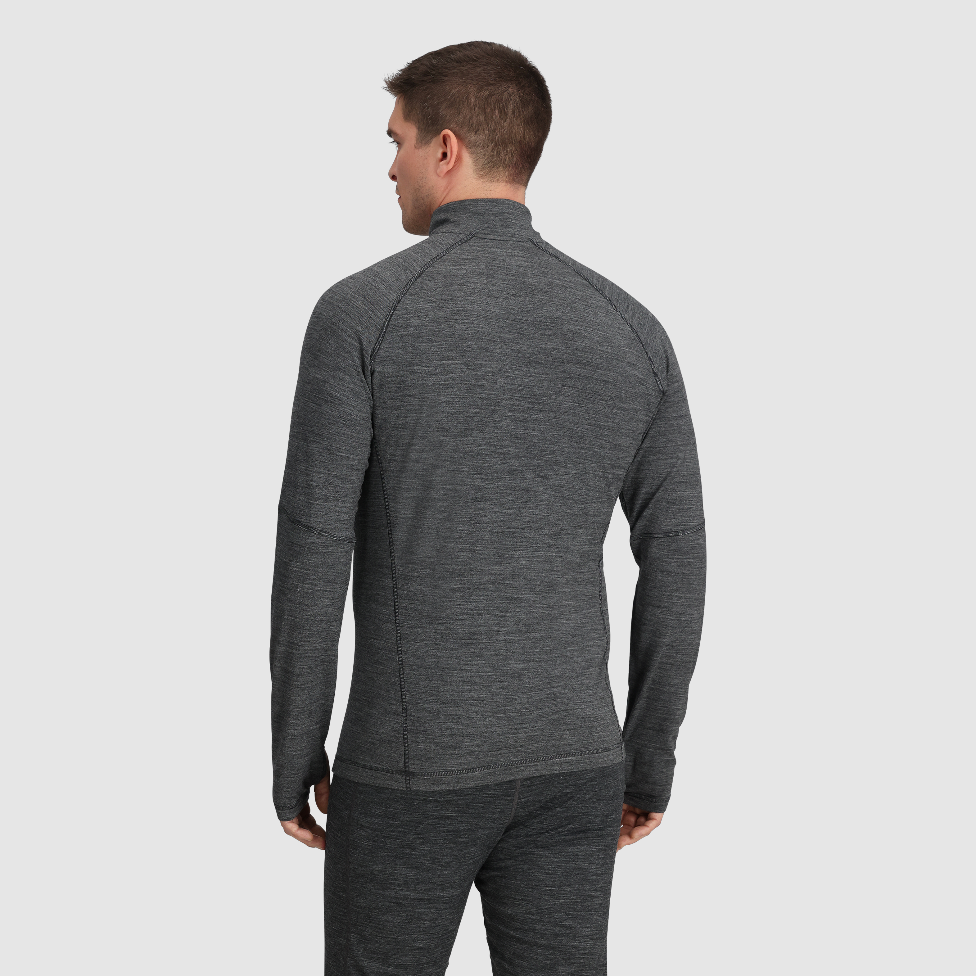 Men's Merino Wool Quarter Zip Base Layer for Hiking & Skiing | Alpine Onset