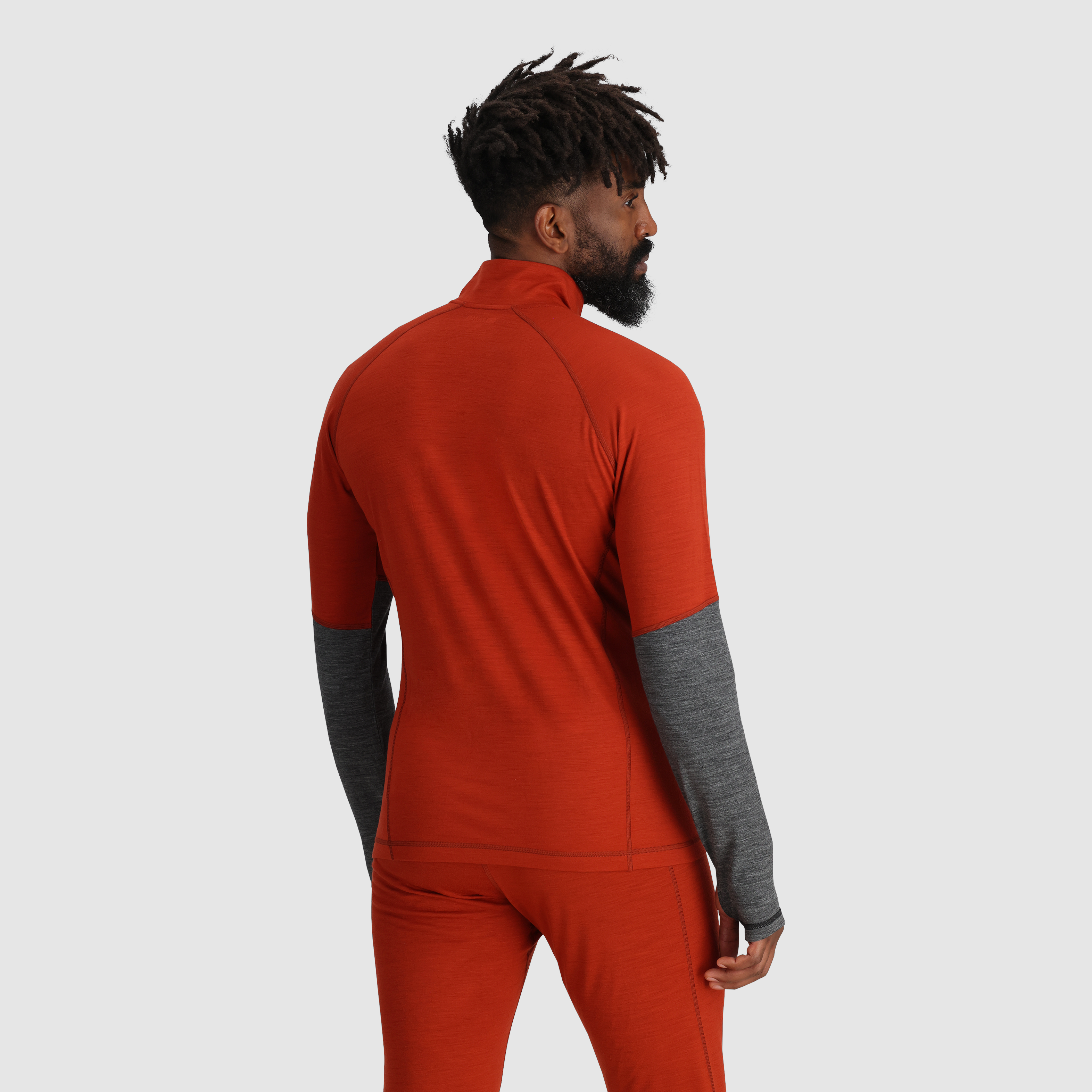 Men's Merino Wool Quarter Zip Base Layer for Hiking & Skiing | Alpine Onset