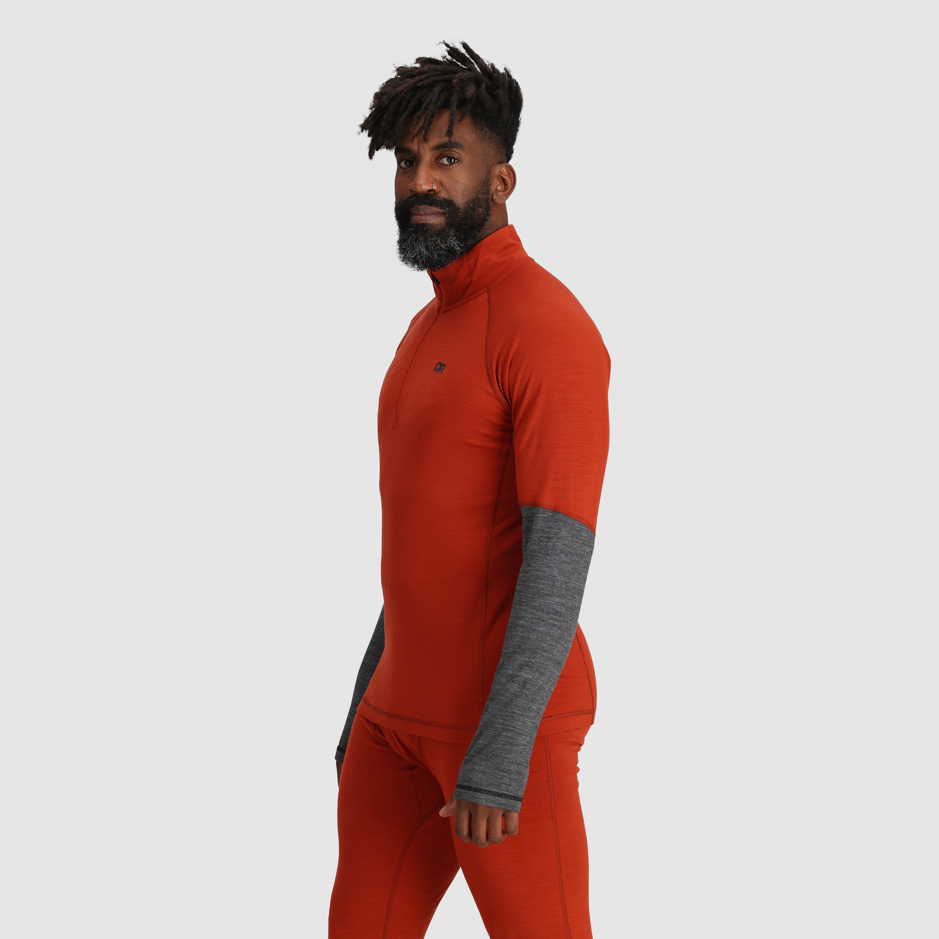 Men's Merino Wool Quarter Zip Base Layer for Hiking & Skiing | Alpine Onset