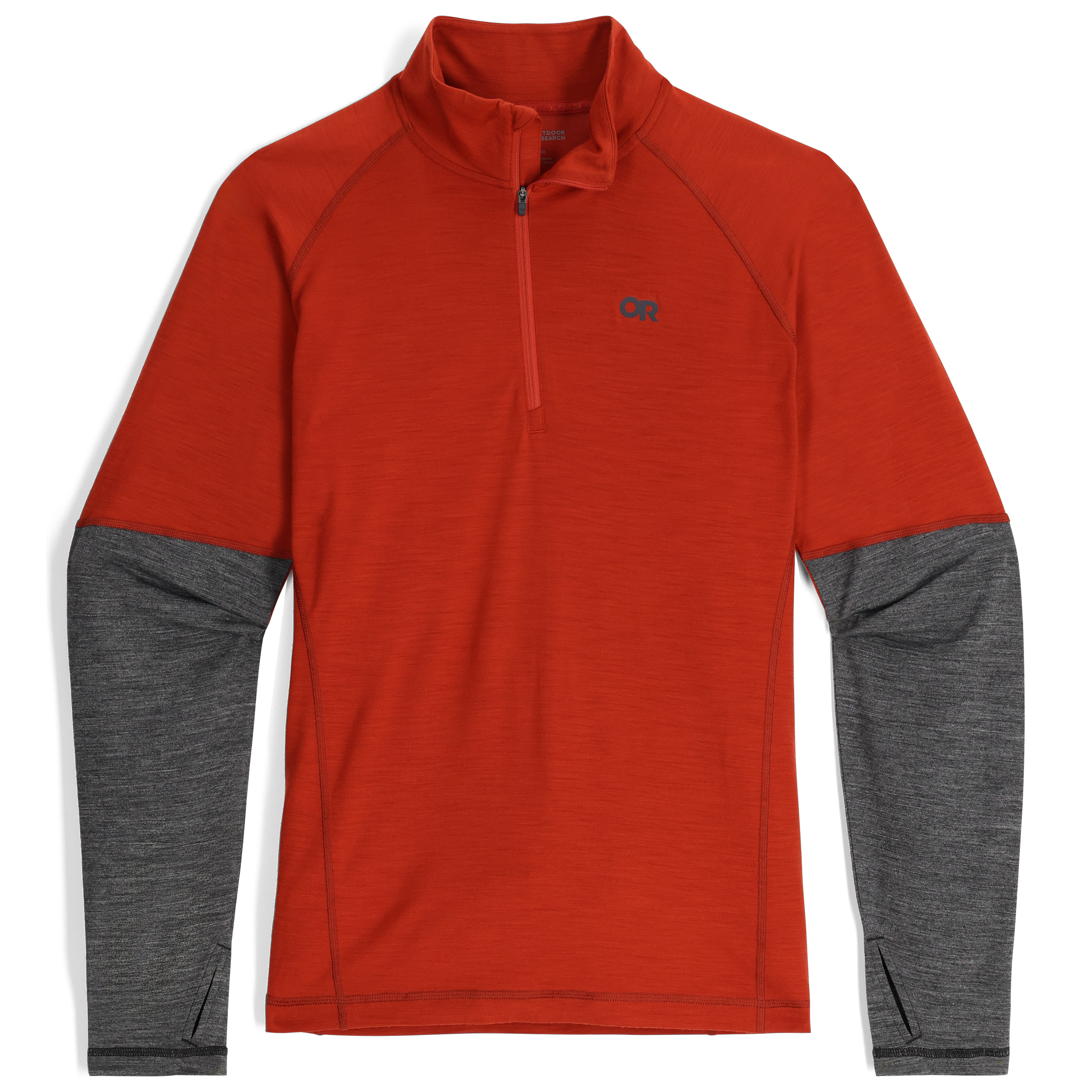 Men's Merino Wool Quarter Zip Base Layer for Hiking & Skiing | Alpine Onset