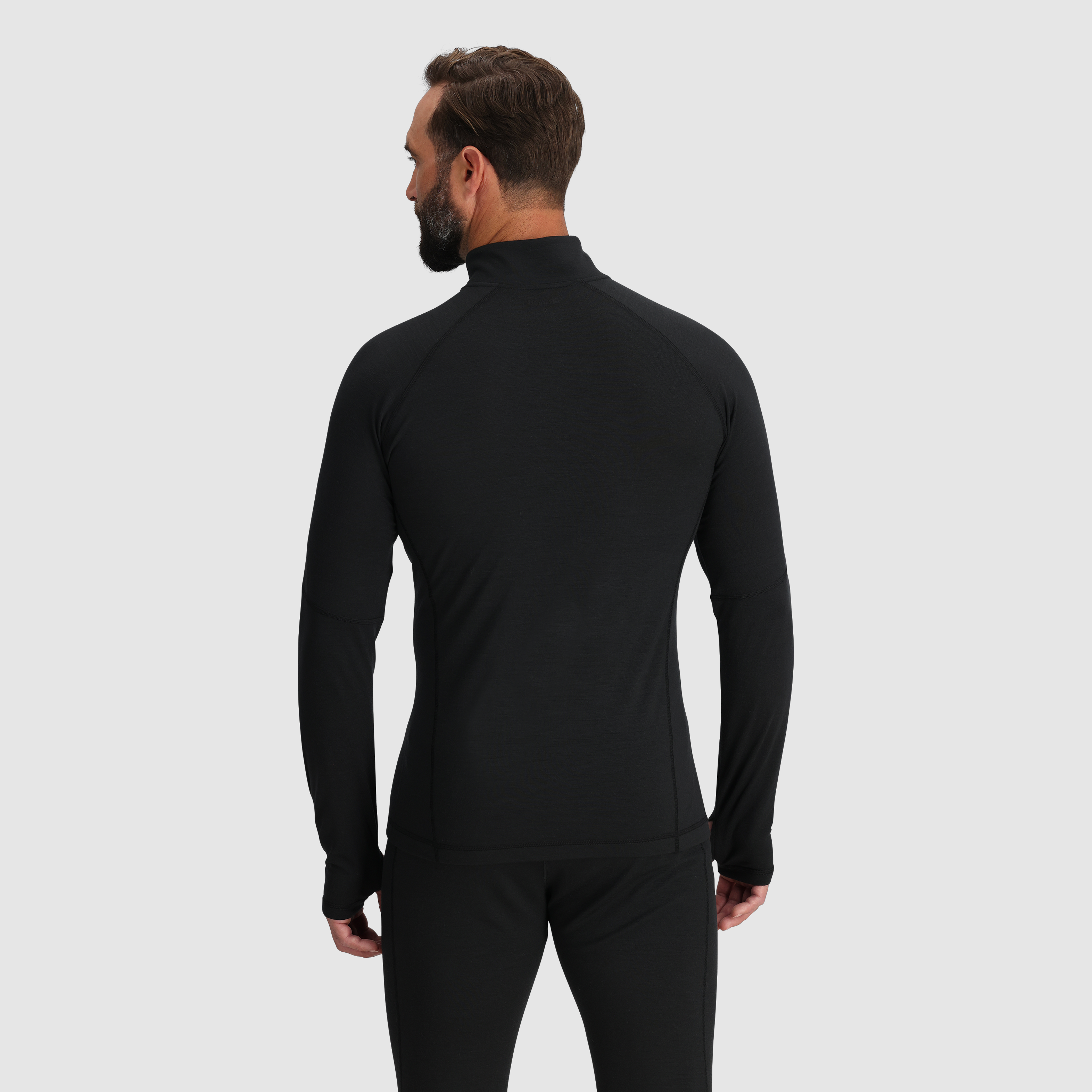 Men's Merino Wool Quarter Zip Base Layer for Hiking & Skiing | Alpine Onset