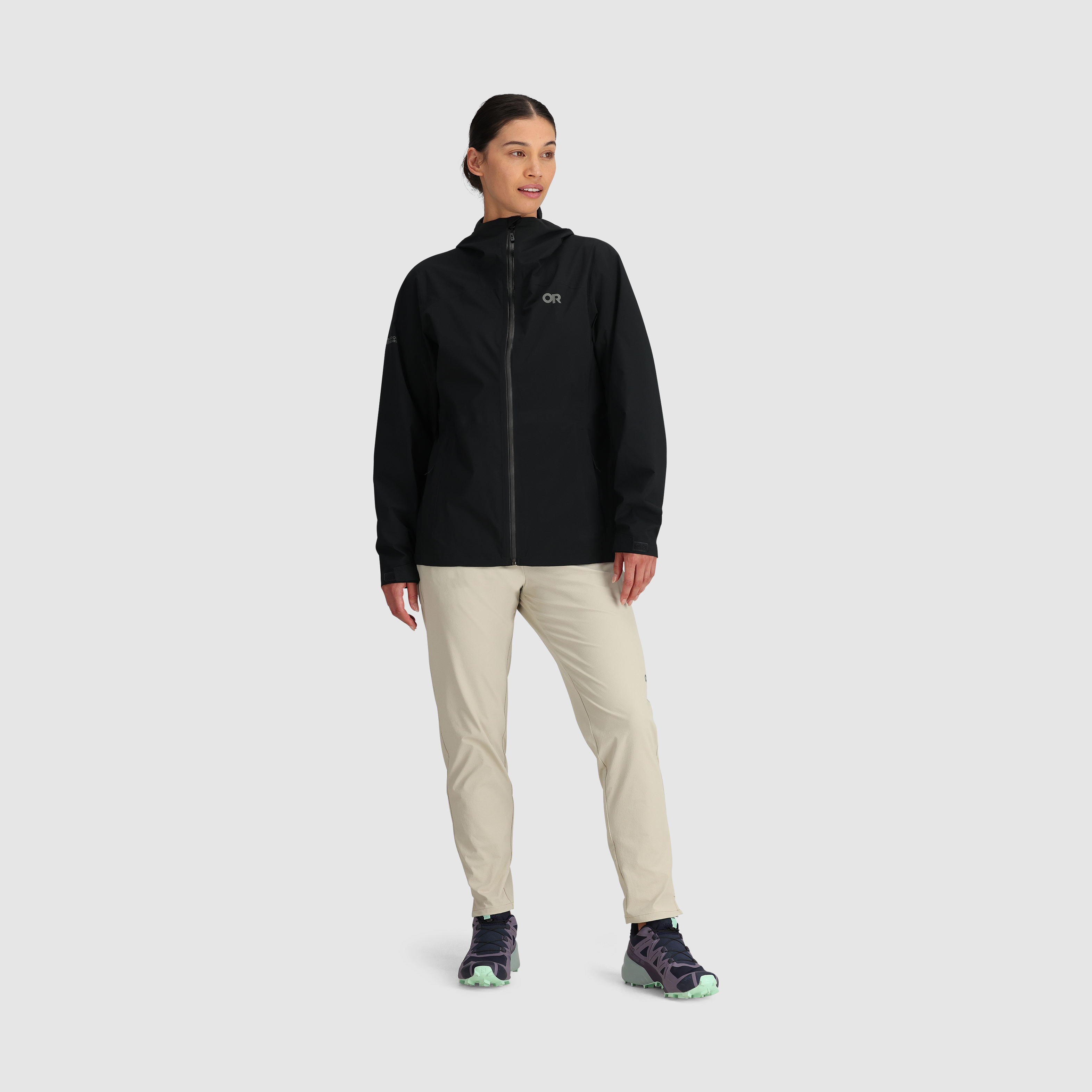 Women's Waterproof Stretch Rain Jacket for Hiking | Stratoburst