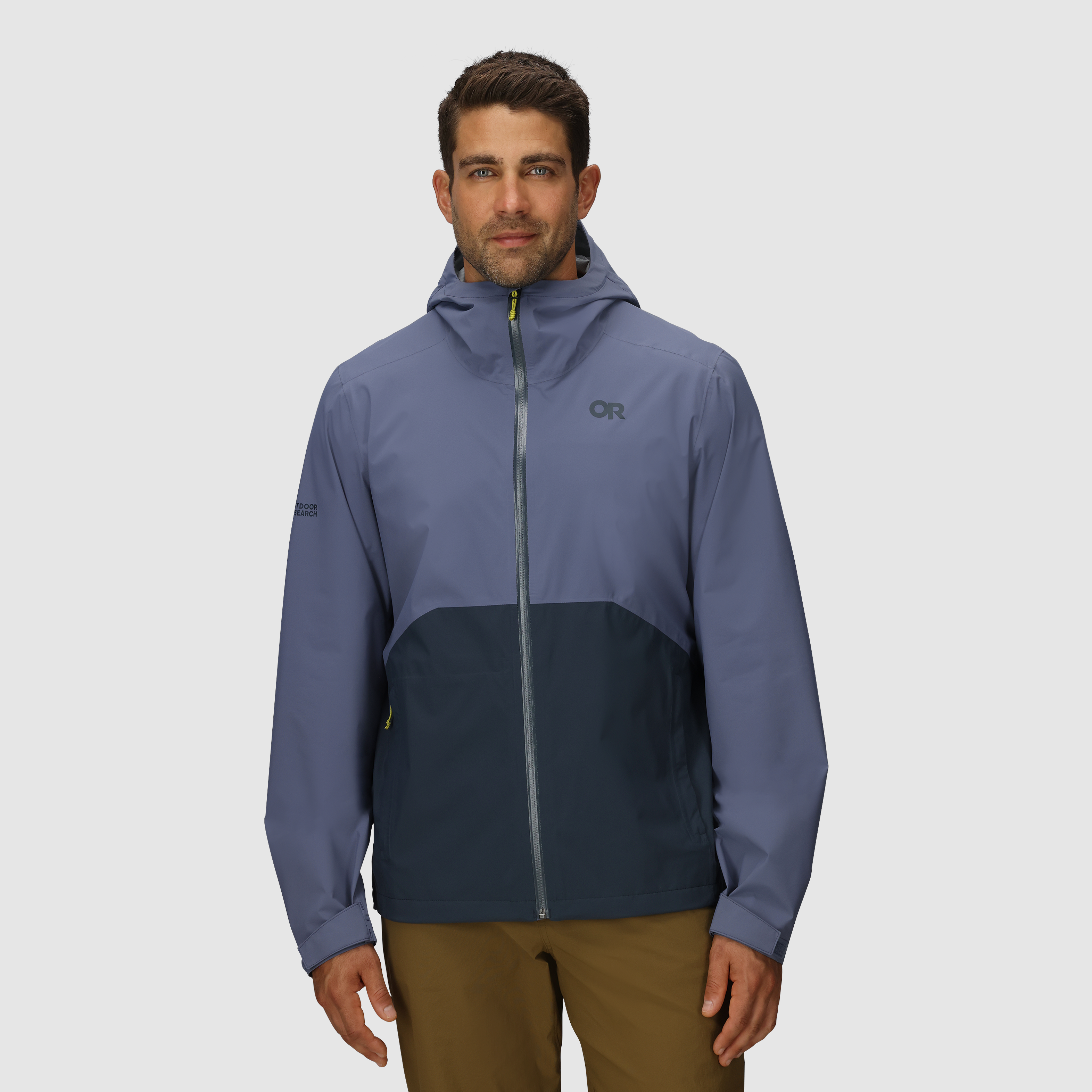 Men's Waterproof Stretch Rain Jacket for Hiking | Stratoburst