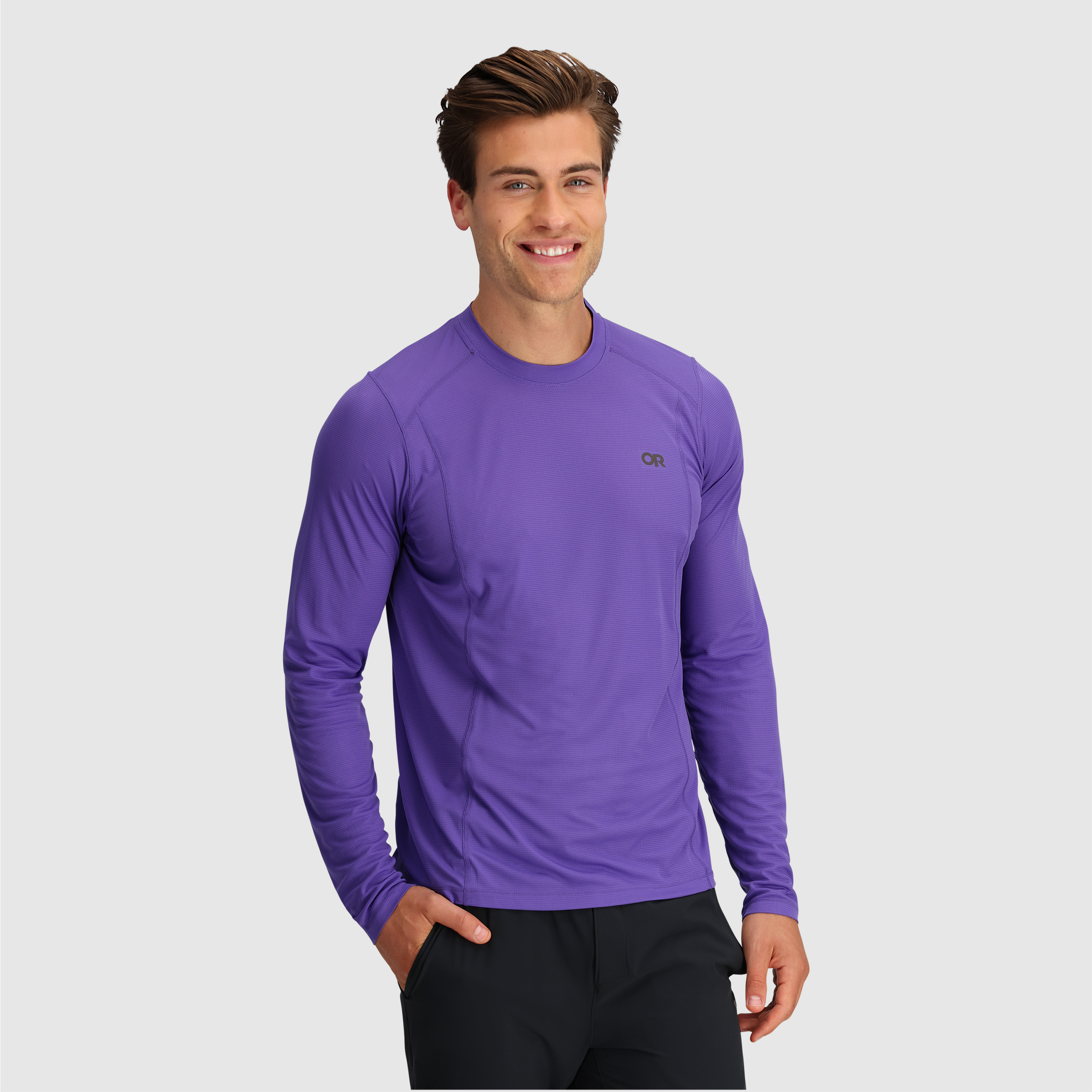Breathable Recycled Long Sleeve Tee for Hiking & Layering | Echo