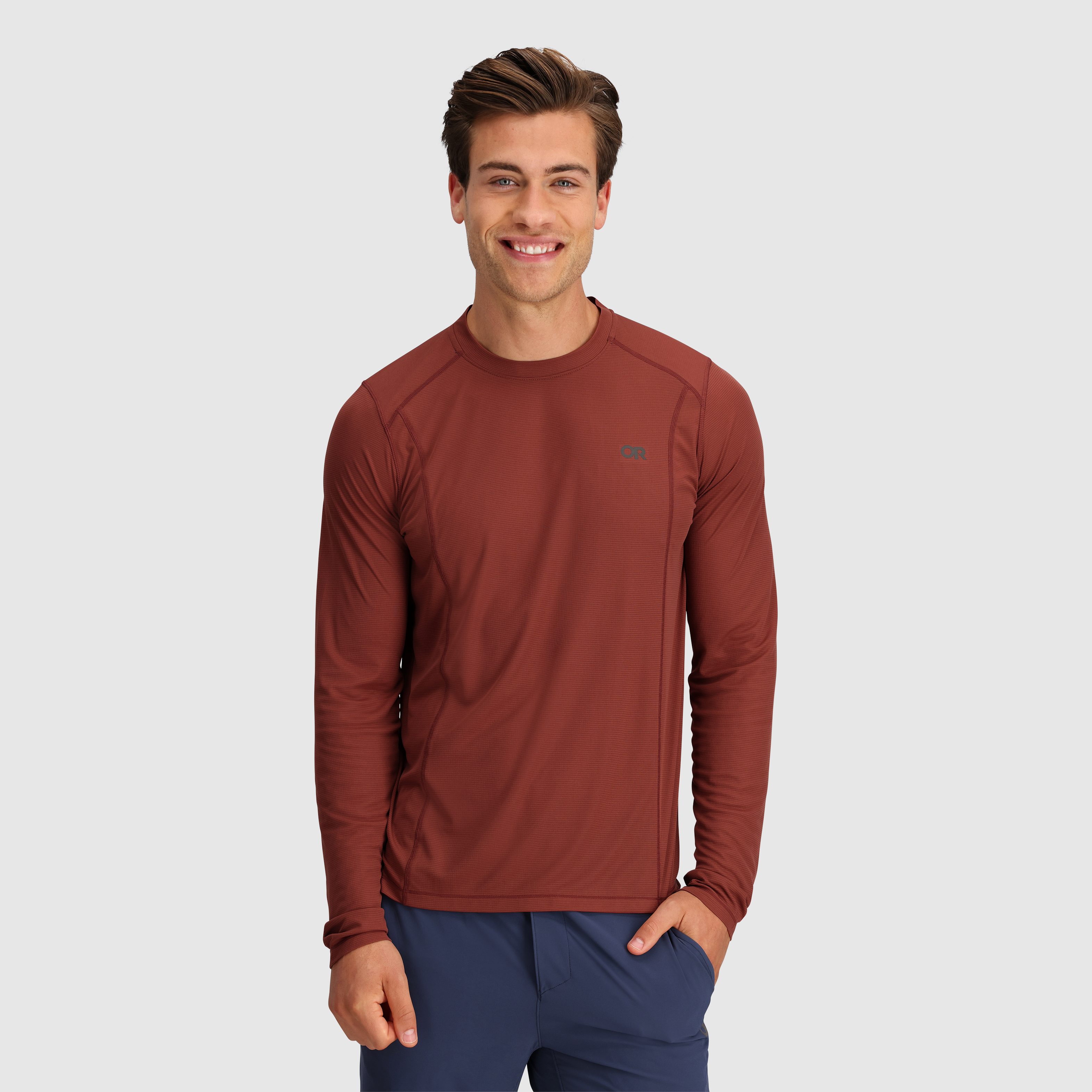 Breathable Recycled Long Sleeve Tee for Hiking & Layering | Echo