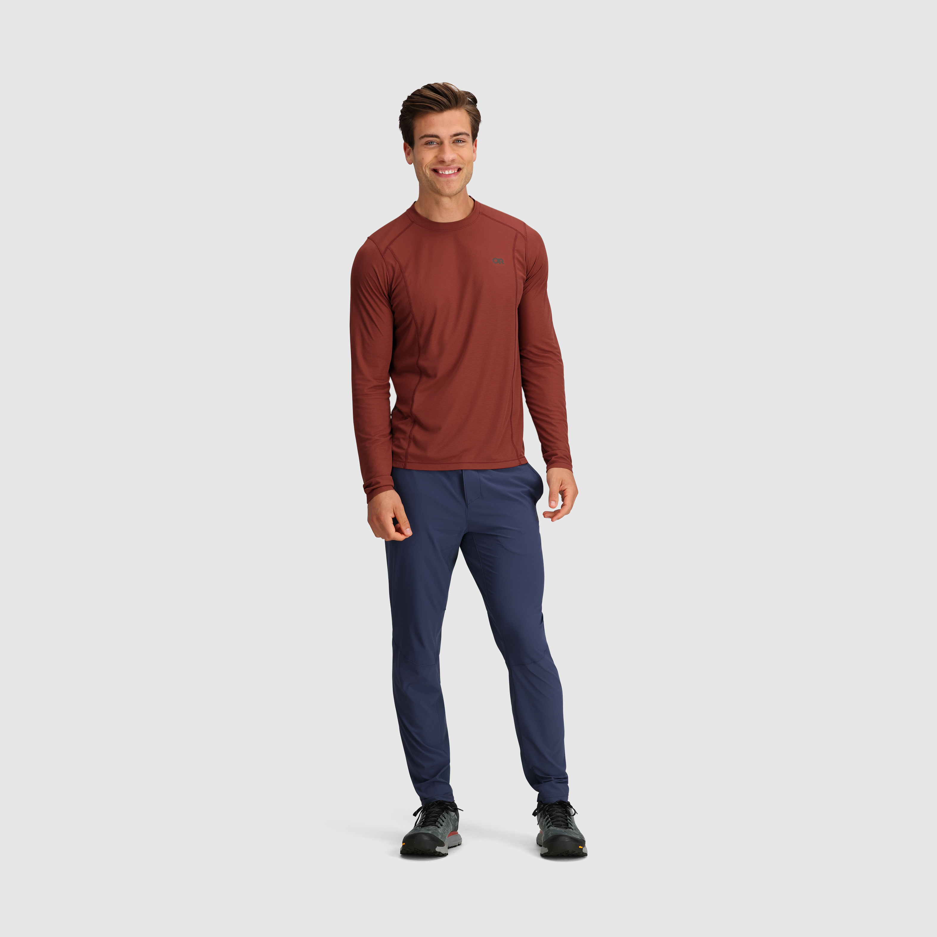 Breathable Recycled Long Sleeve Tee for Hiking & Layering | Echo