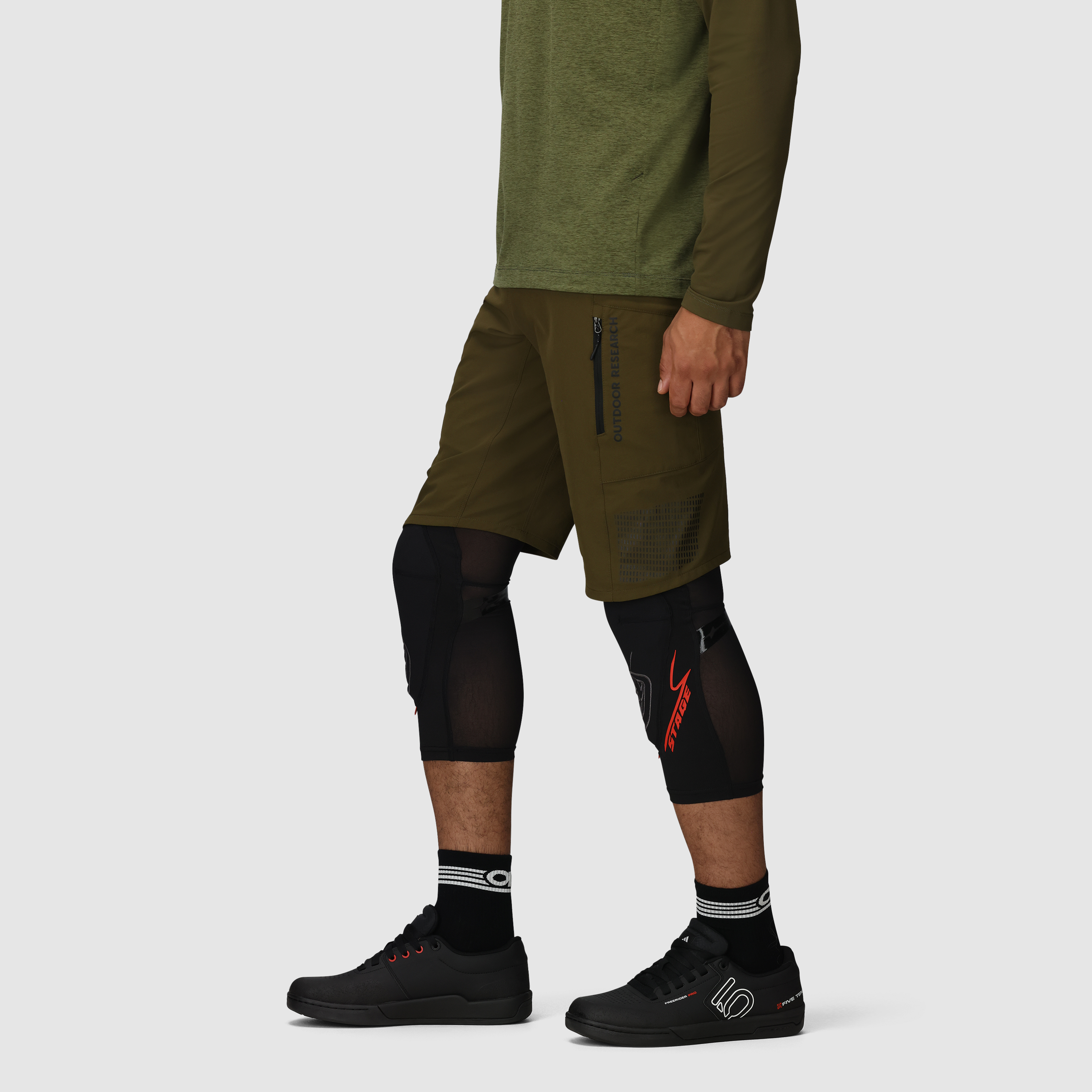 Men's Durable MTB Bike Shorts with DuraPrint® Technology | Freewheel