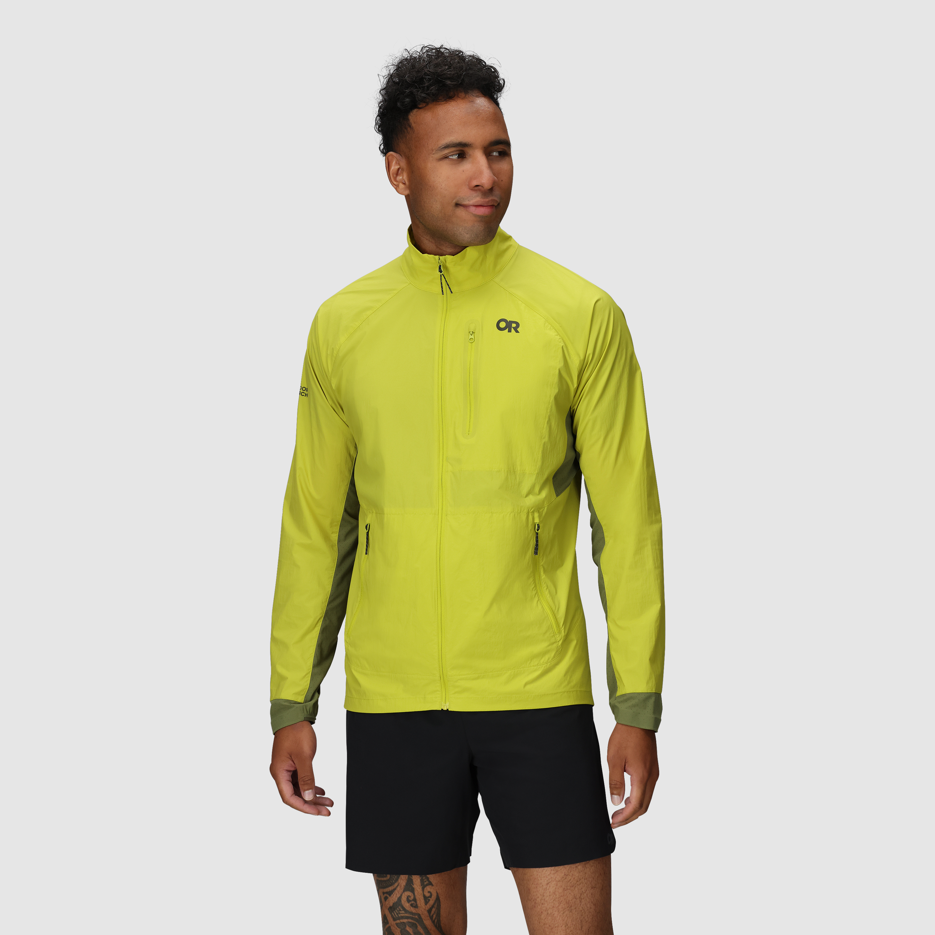 Men's Windproof Running Jacket with Breathable Back | Deviator