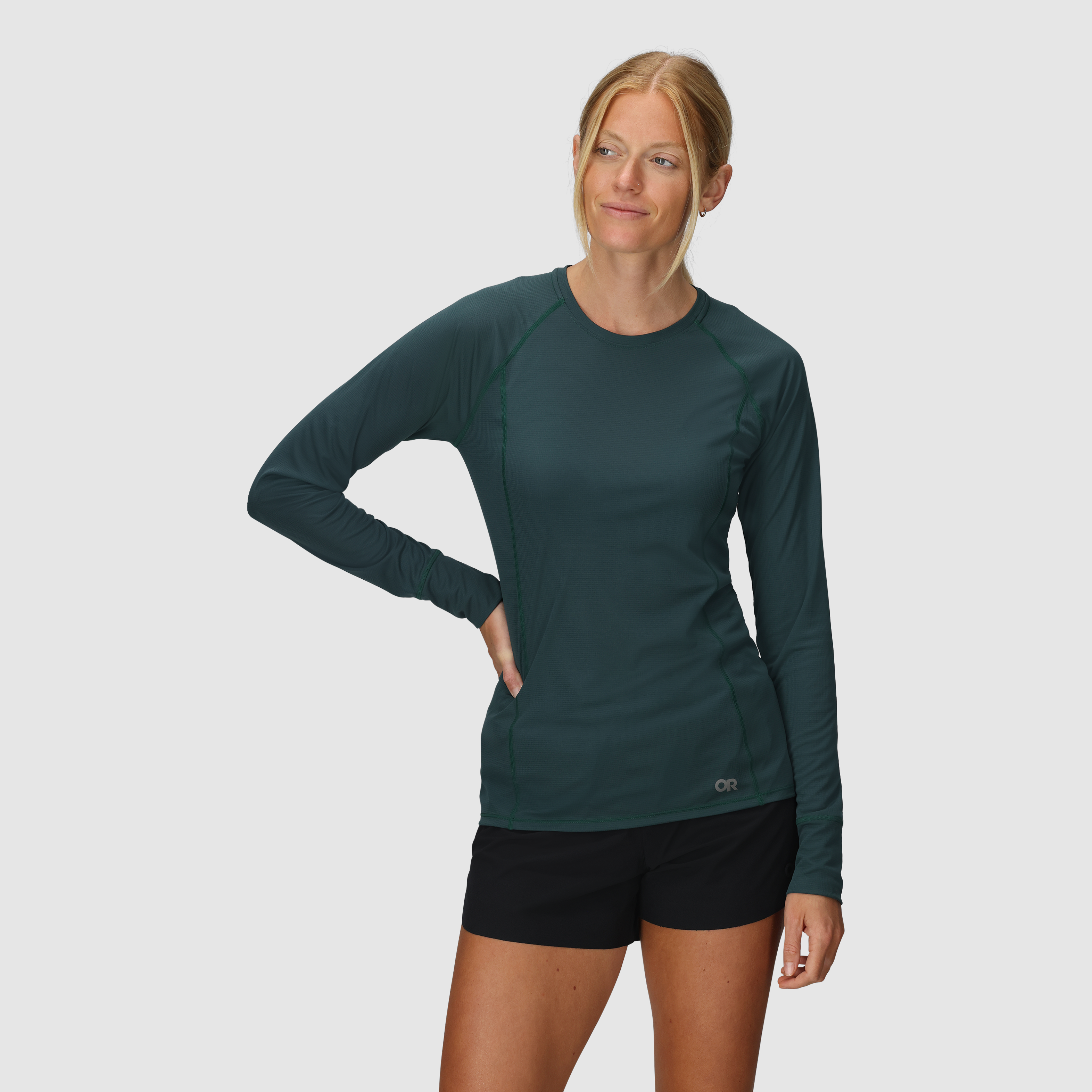 Breathable Women's Long Sleeve Tee with UPF 15 & Odor Control | Echo