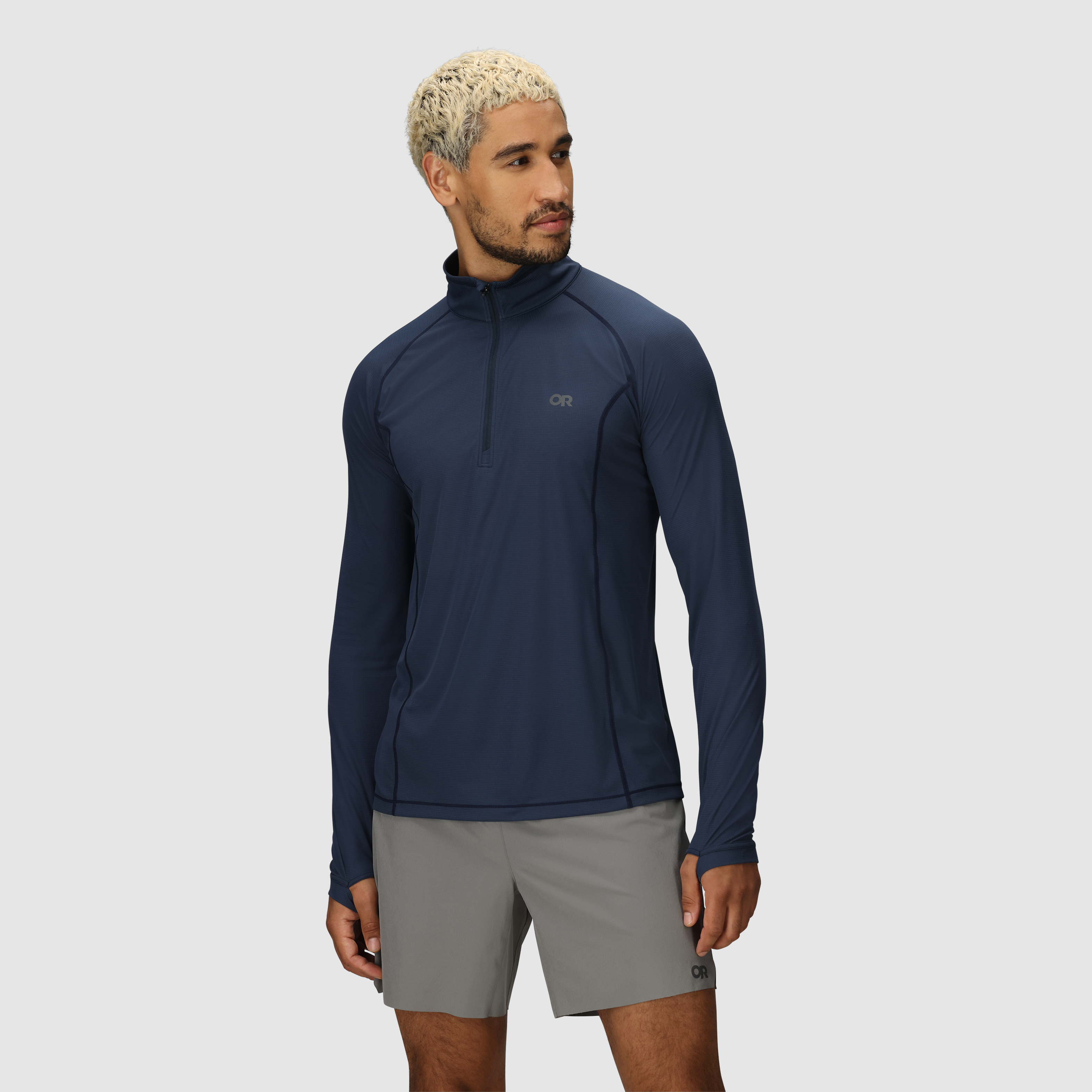 Breathable Men's Echo Quarter Zip Hoodie | Lightweight 4-Season Base Layer