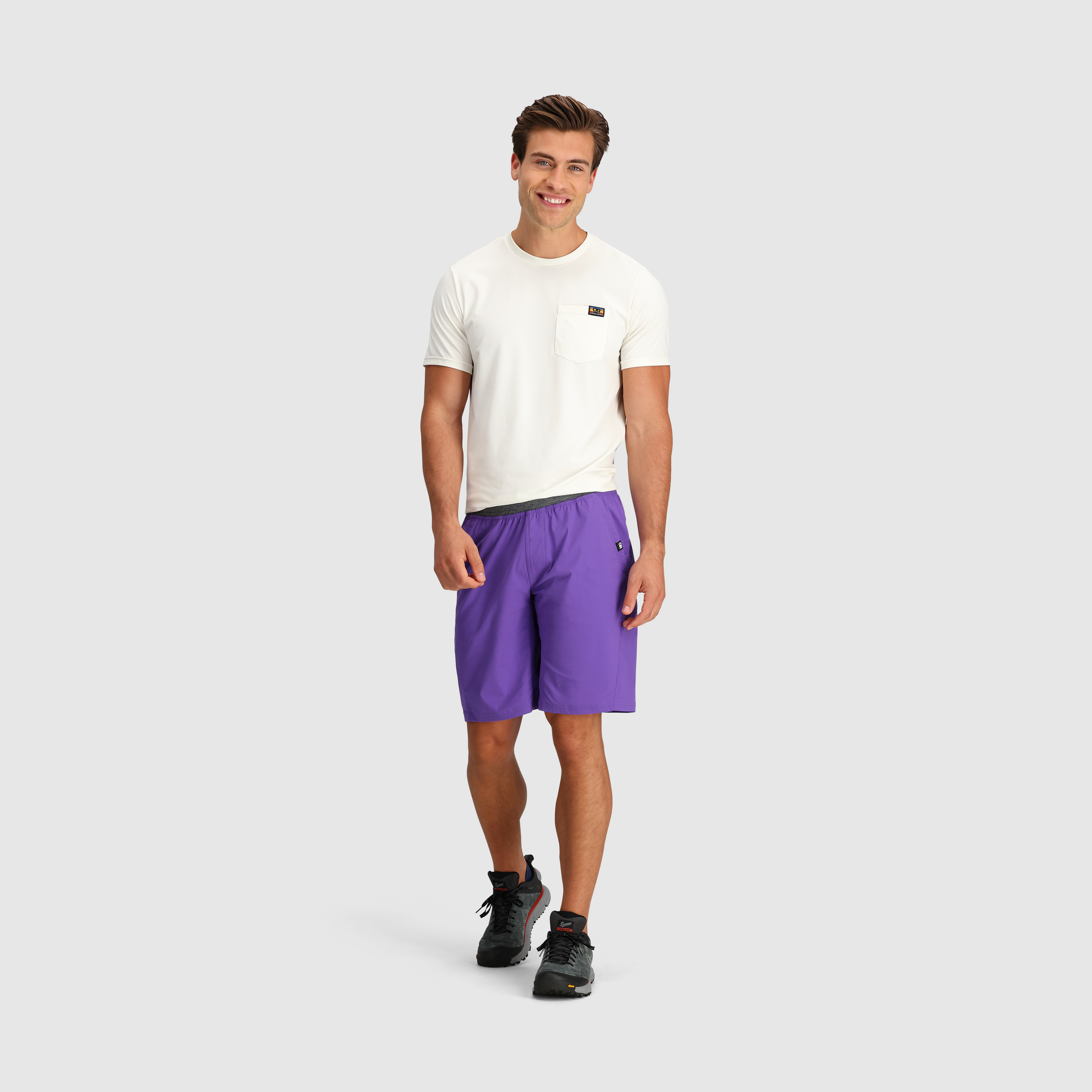 Men's 10\" Stretch Climbing Shorts for Outdoor Adventures | Zendo