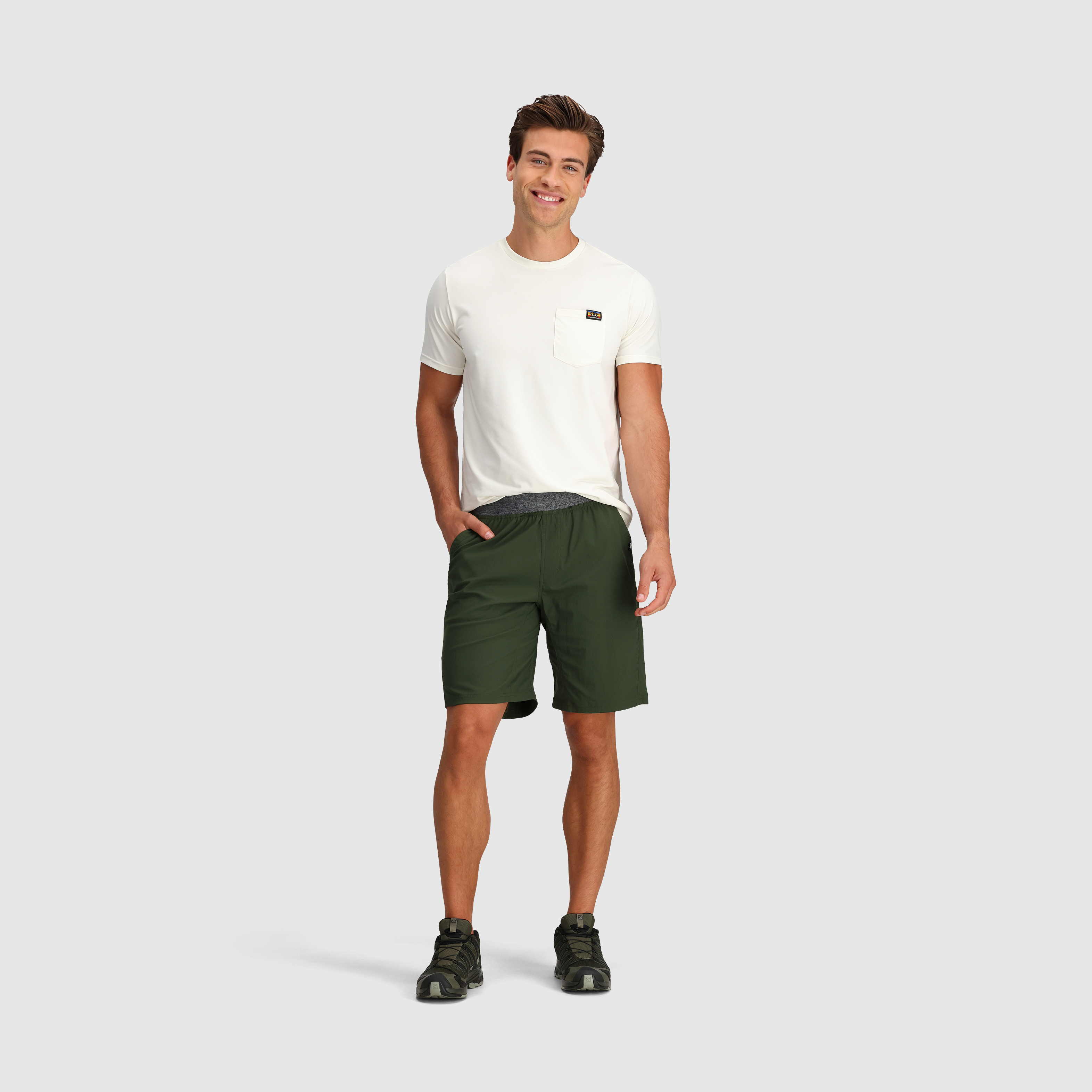 Men's 10\" Stretch Climbing Shorts for Outdoor Adventures | Zendo